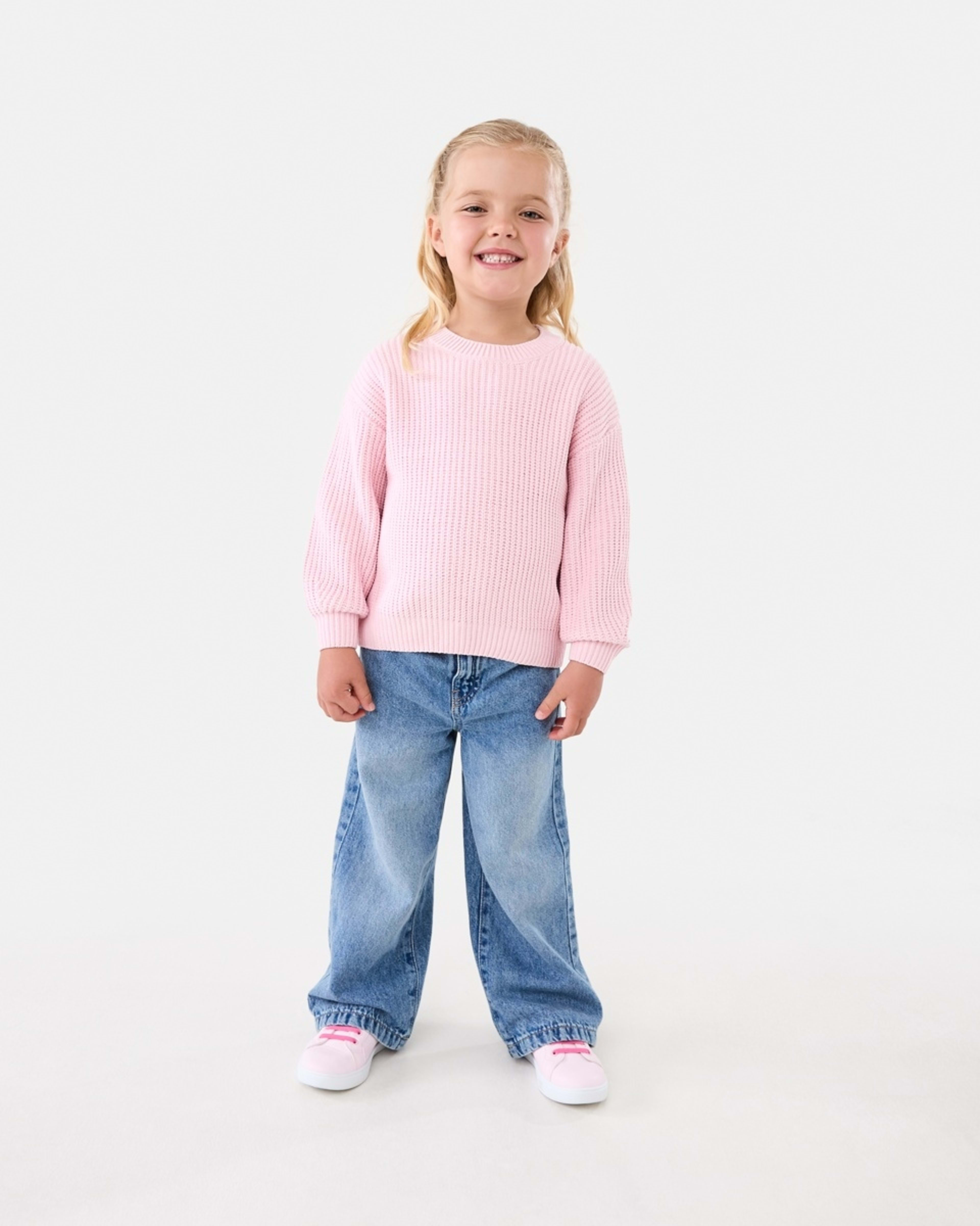 5 Chenille Knit Sweater Pearl Pink, 5 of 8