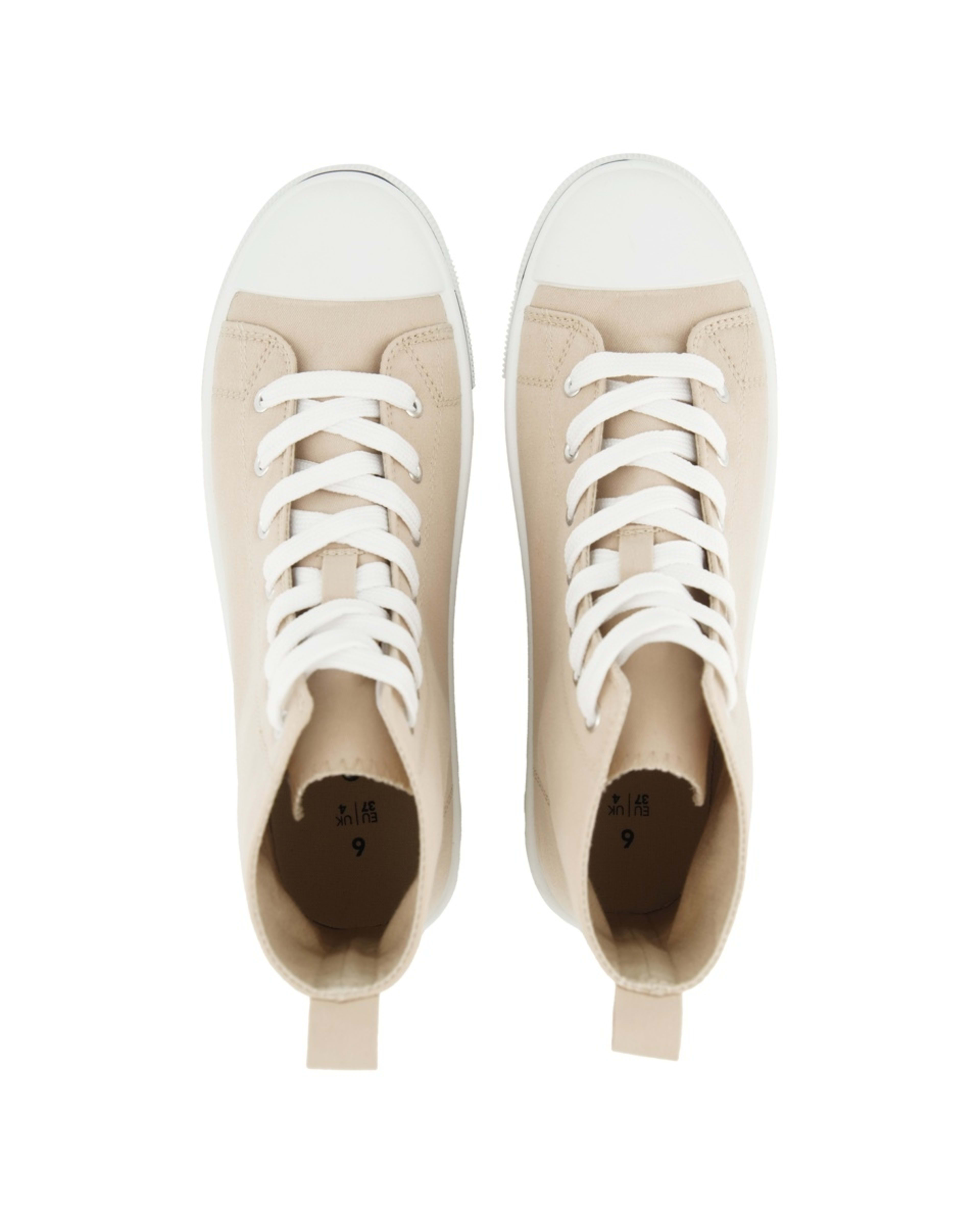 2 Canvas High Top Sneakers Bone, 2 of 5