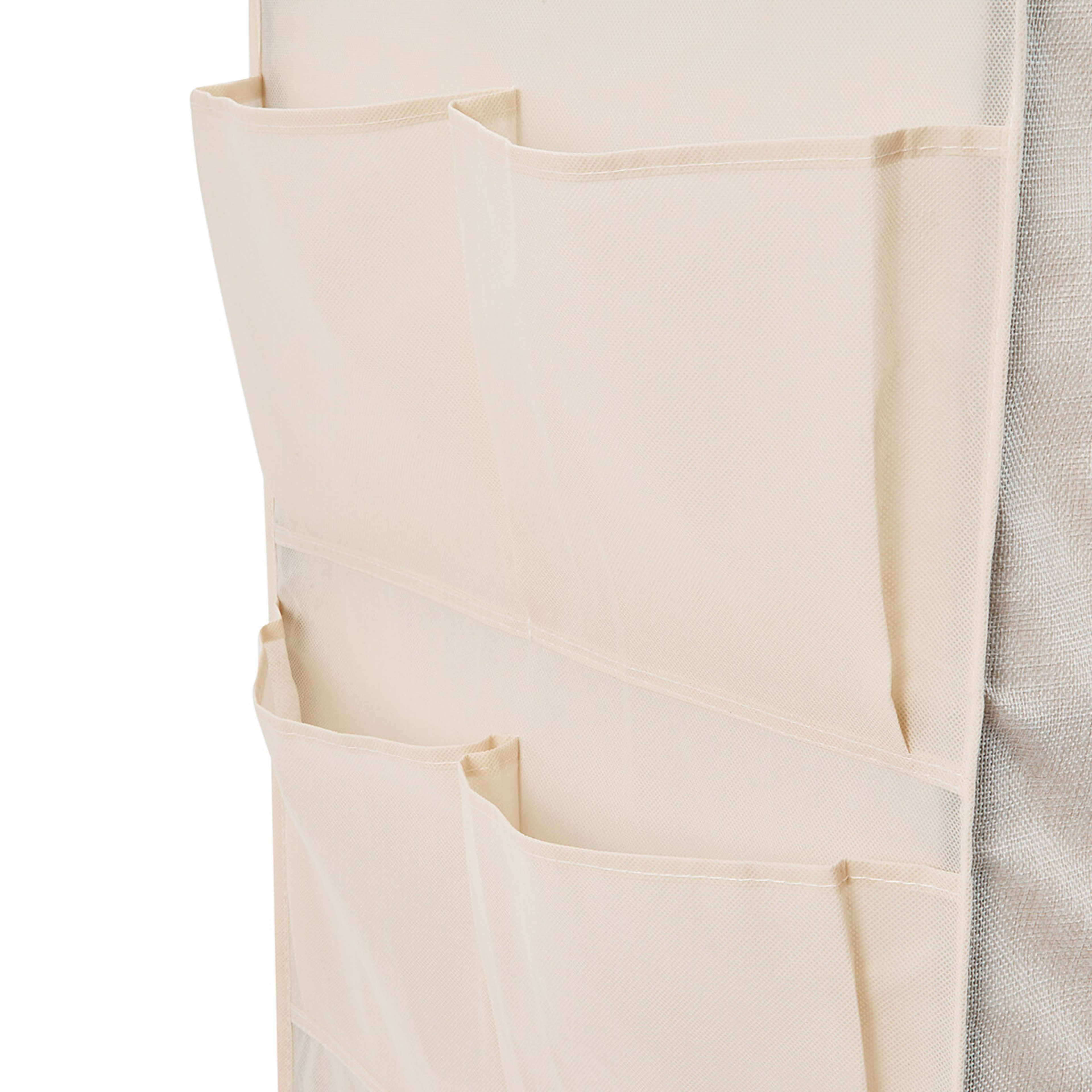 10 Linen Look Covered Wardrobe - Beige, 10 of 10