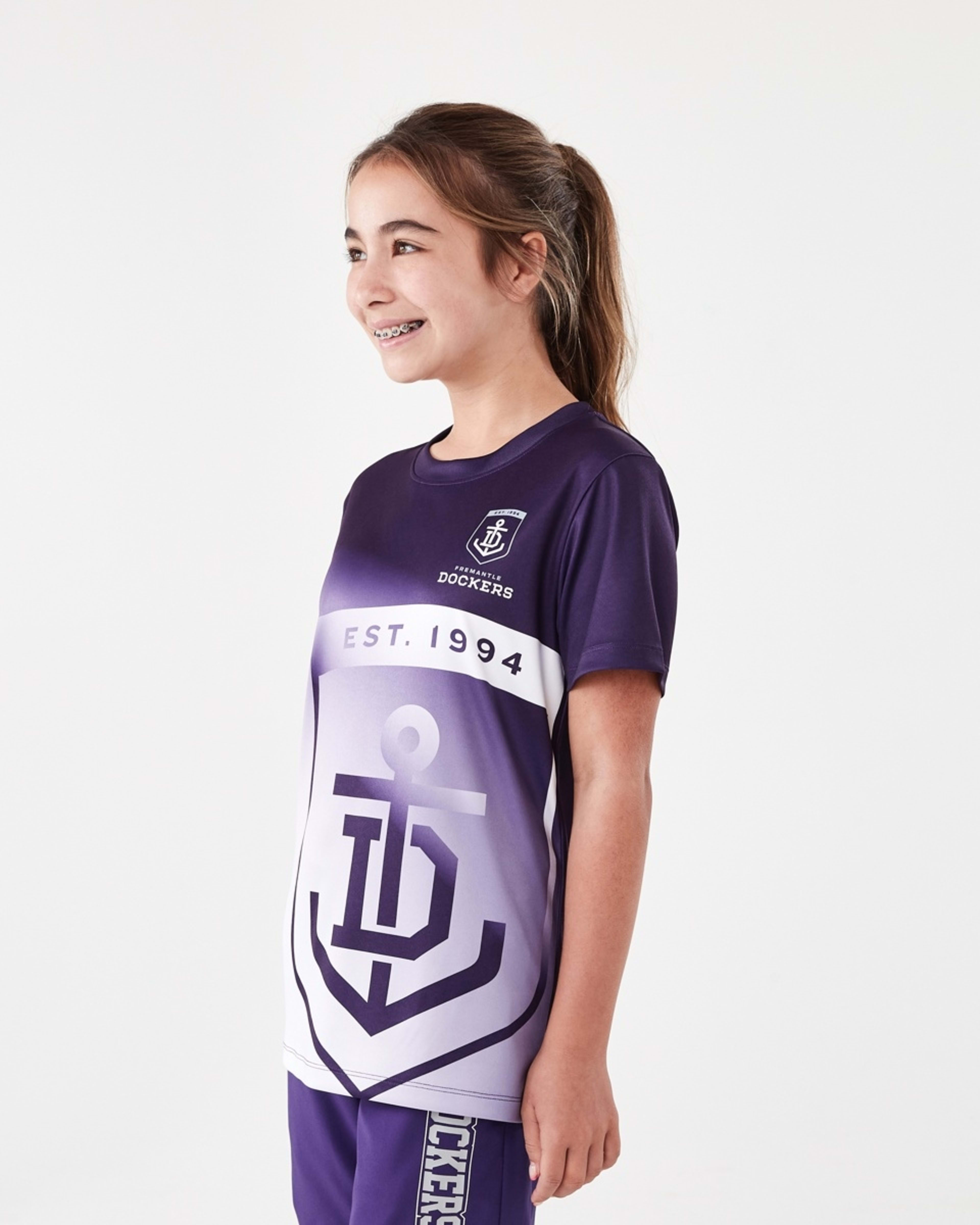 3 Official AFL Kids Training T-shirt Fremantle, 3 of 10