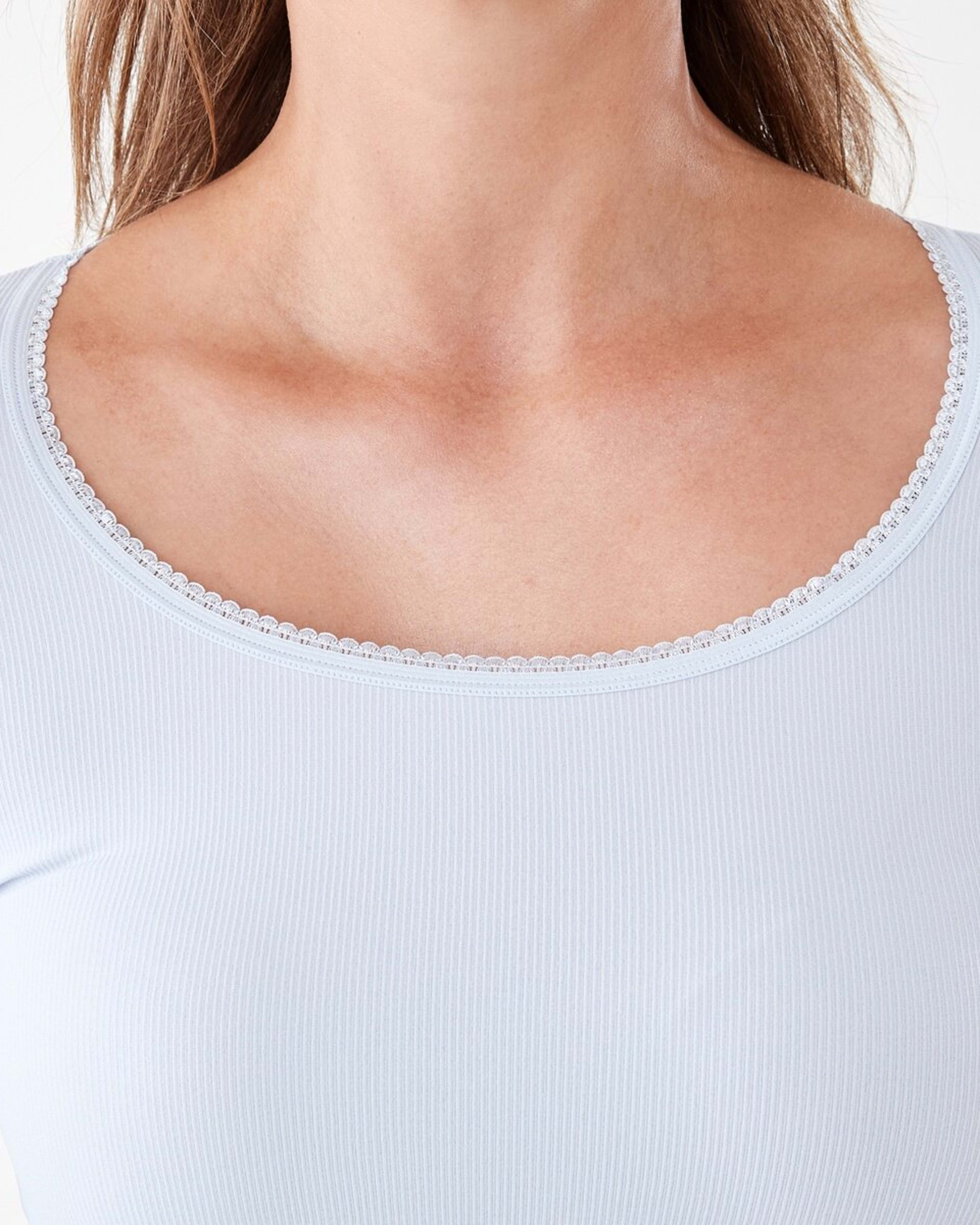 5 Long Sleeve Ribbed Thermal Top Halo Blue, 5 of 5