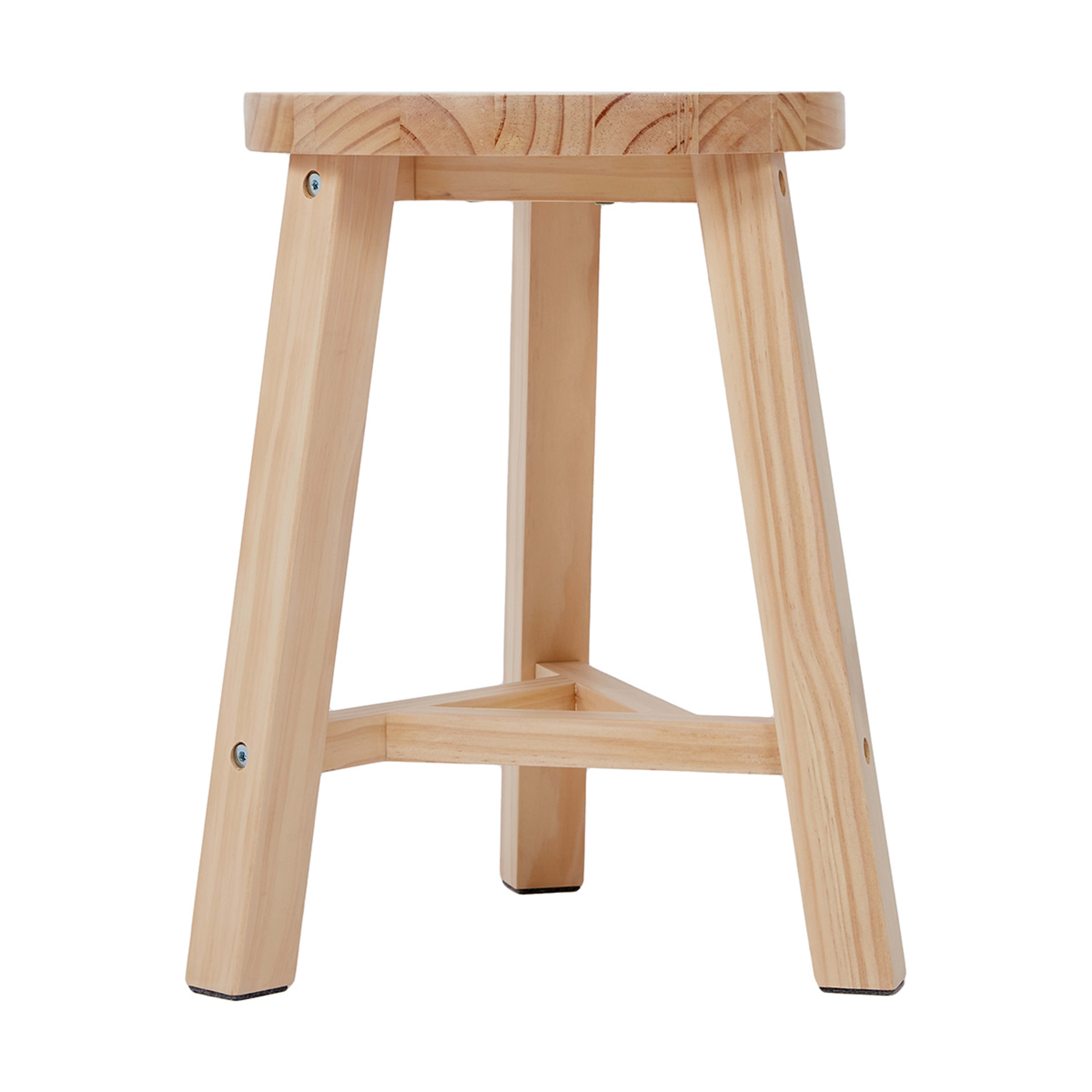 3 Short Timber Stool, 3 of 7