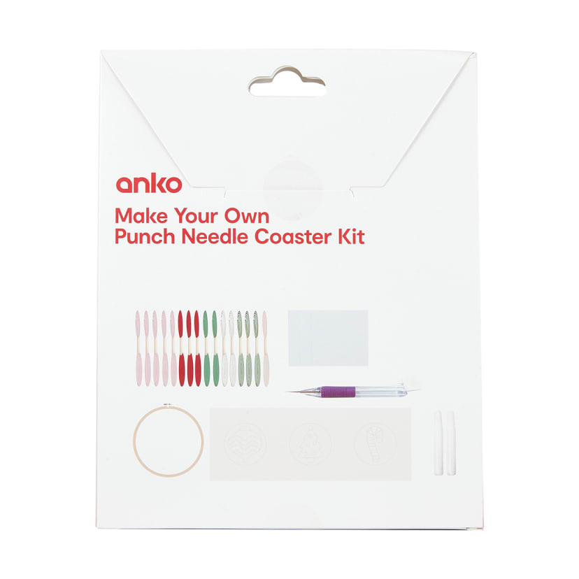 Make Your Own Punch Needle Coaster Kit Kmart