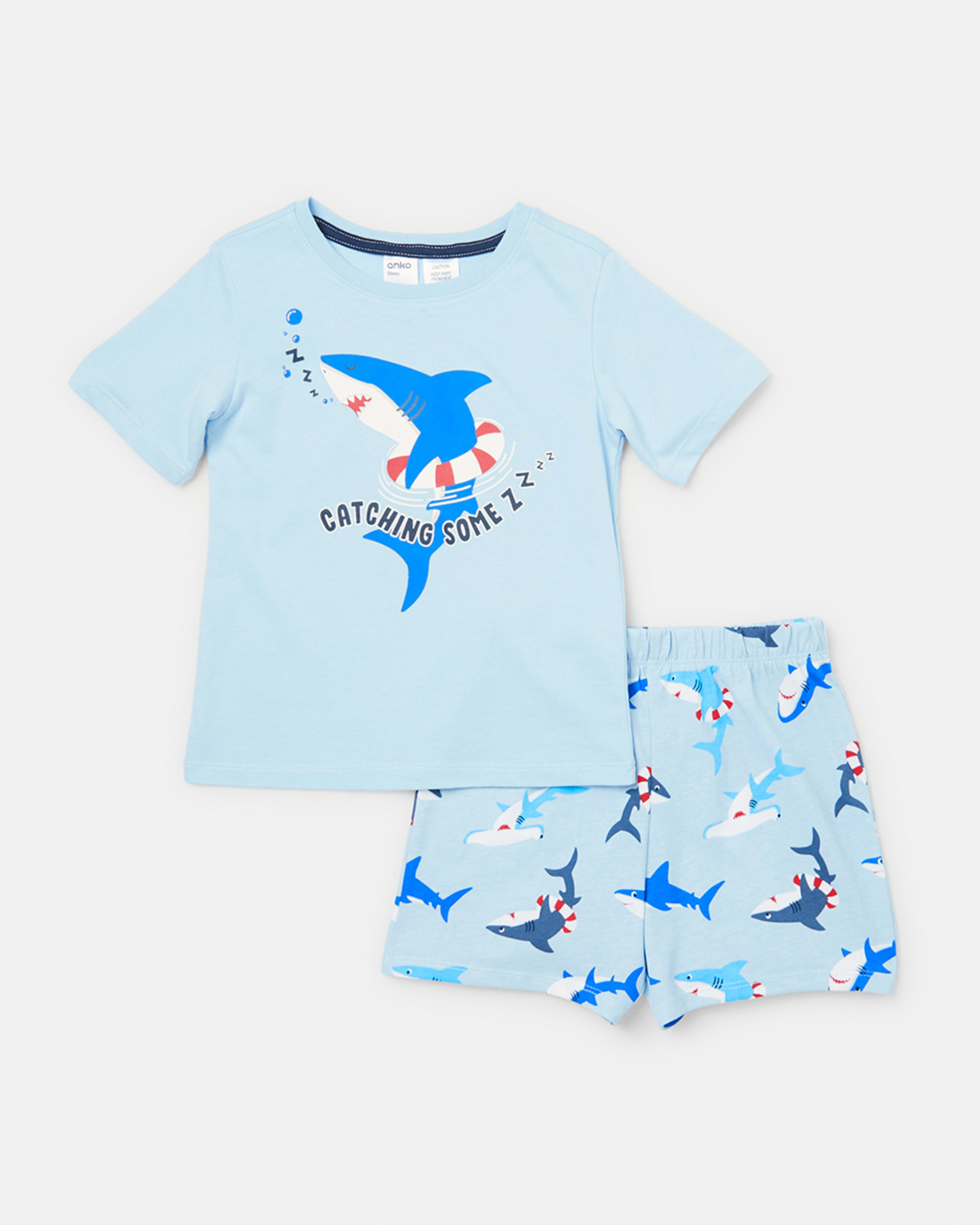 Short Sleeve Knit Pyjama Set Kmart