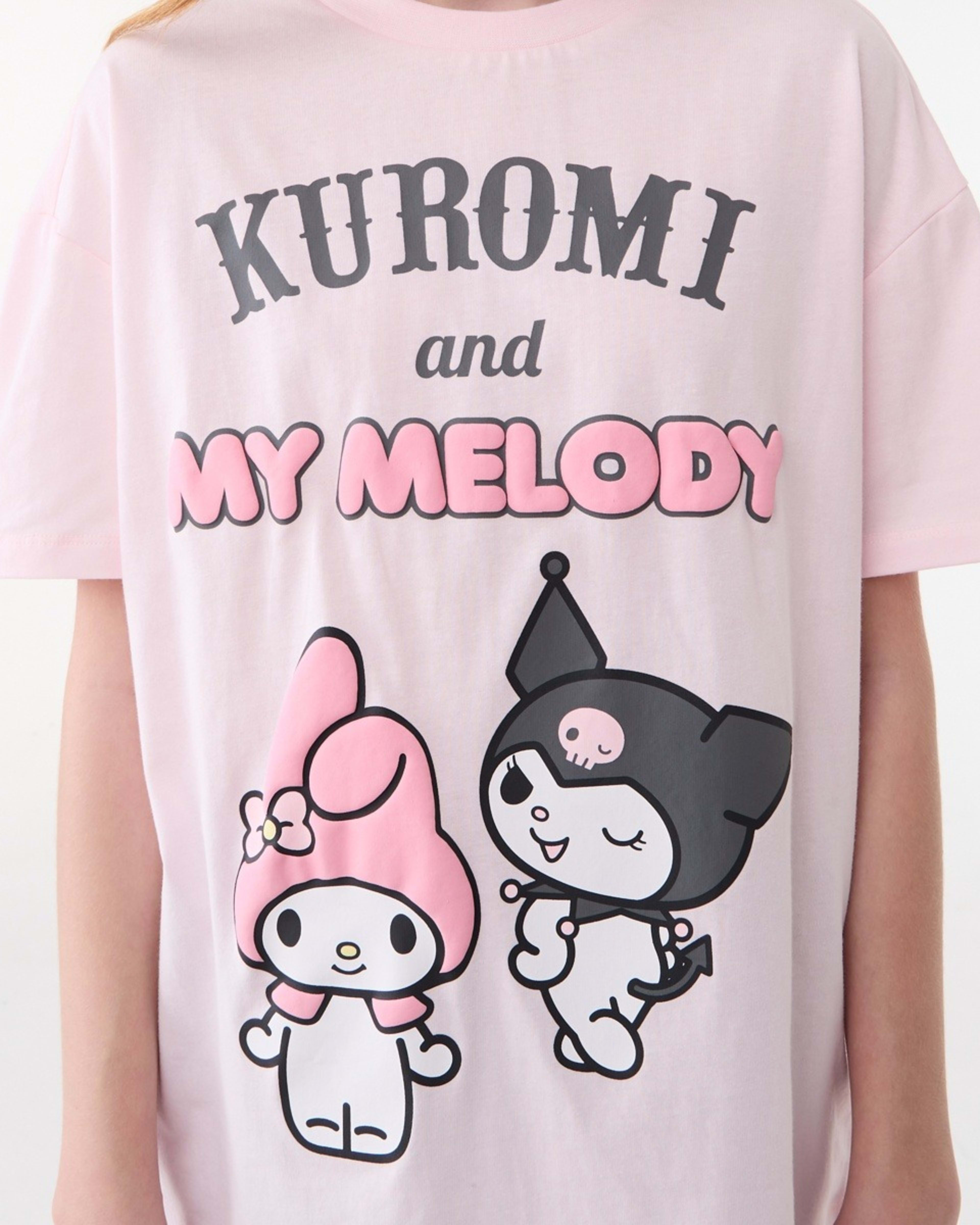 3 Kuromi and My Melody License Oversized T-shirt KUROMI AND MY MELODY, 3 of 6