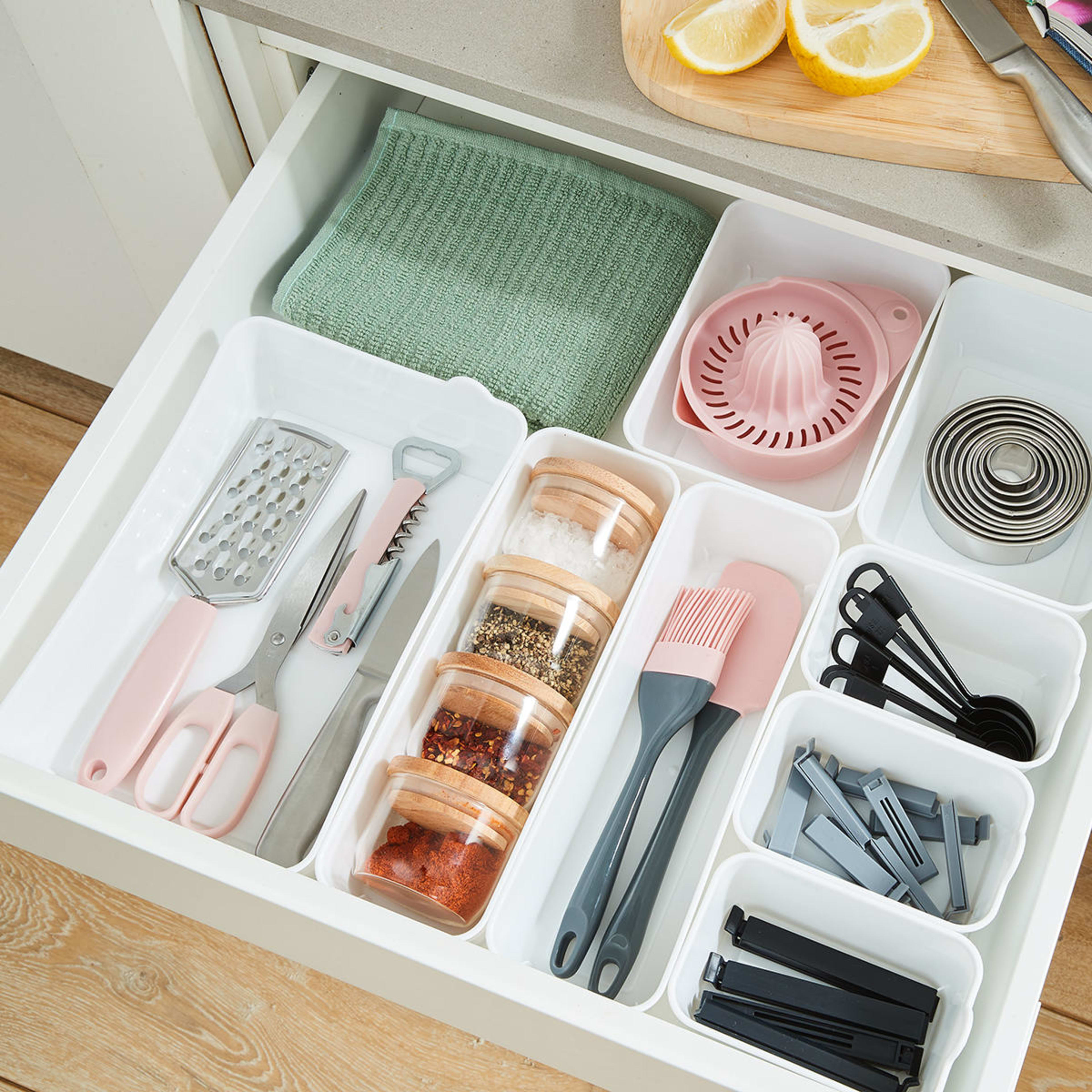 9 2 Pack Narrow Flexi Trays - White, 9 of 9