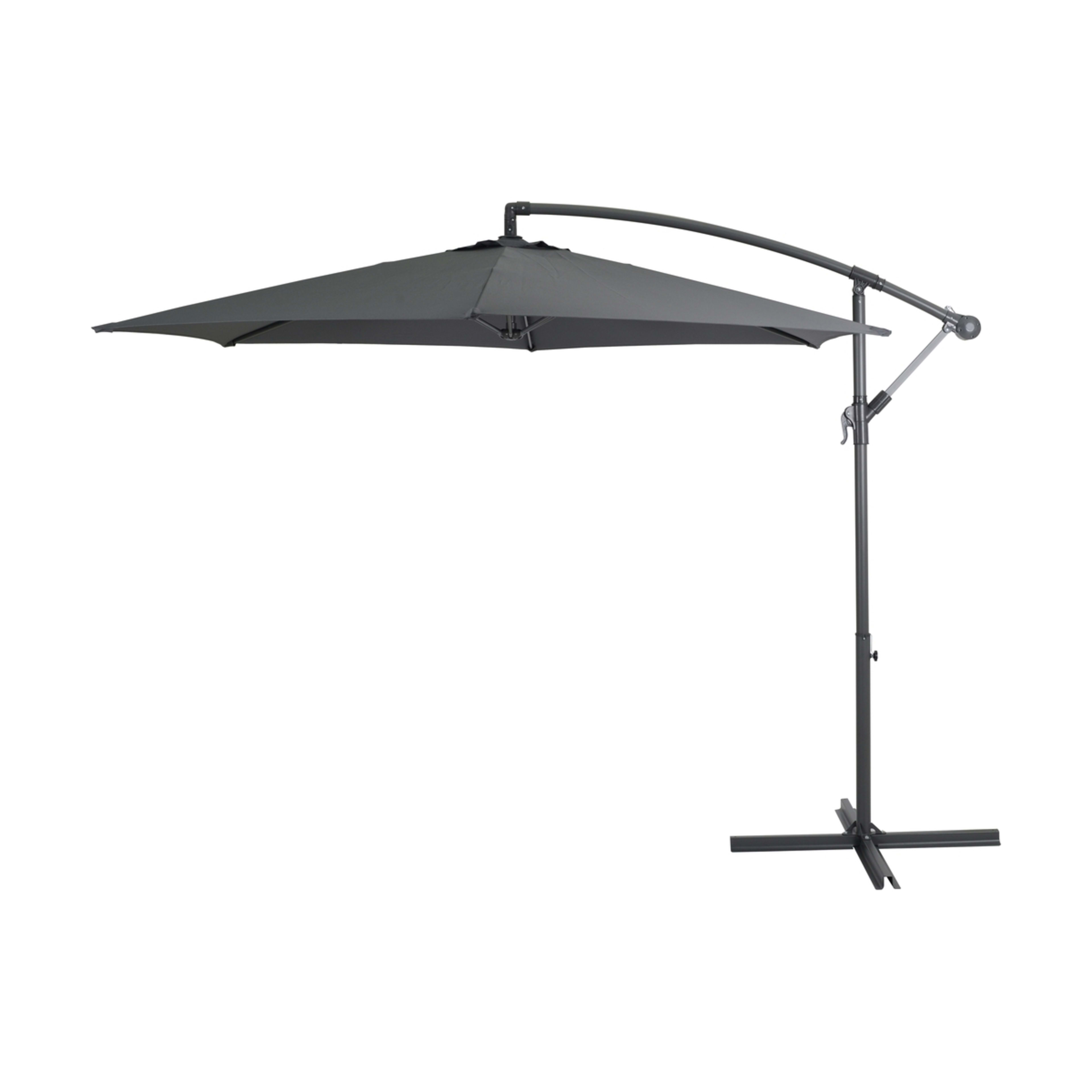 1 Cantilever Umbrella - Grey, 1 of 9