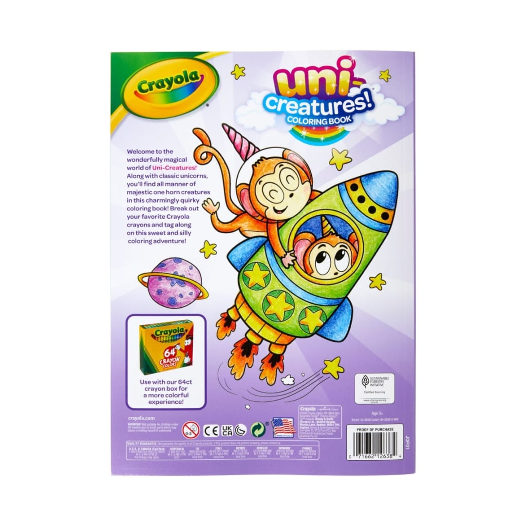 Crayola UniCreatures Colouring Book Kmart