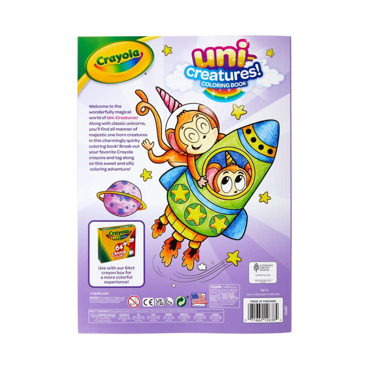 Crayola UniCreatures Colouring Book Kmart