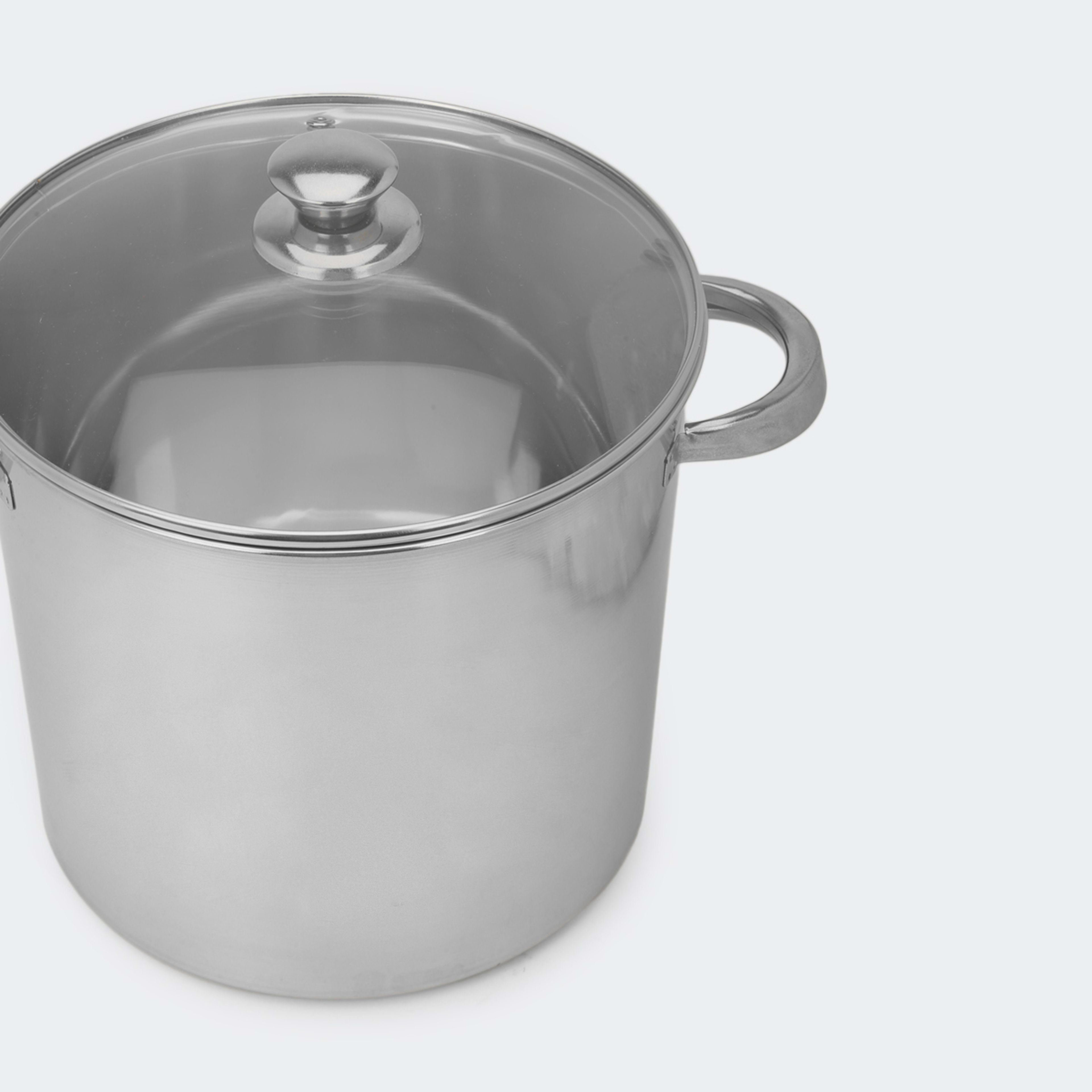 7.6L Stainless Steel Stock Pot Kmart
