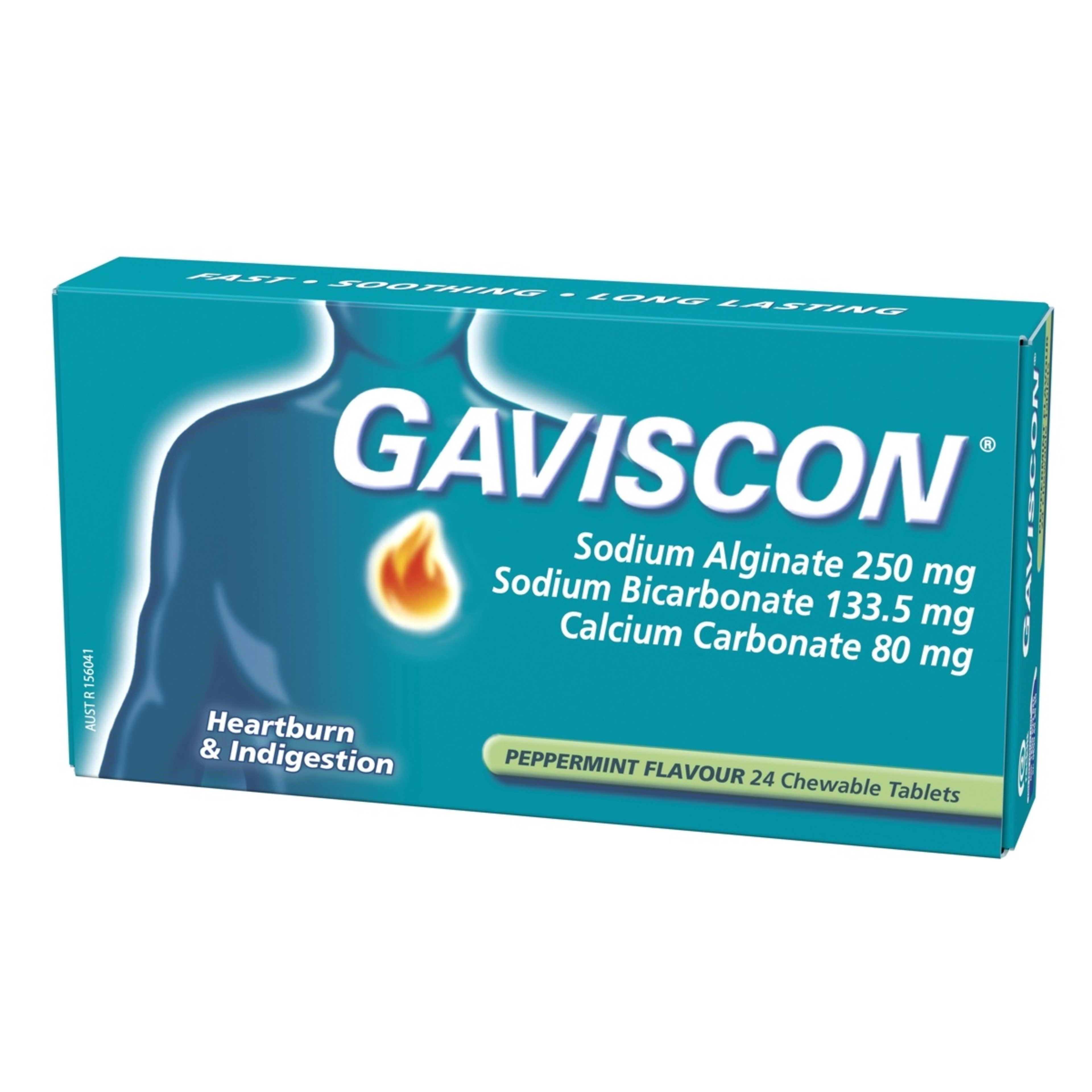 4 24 Pack Gaviscon Core Peppermint Chewable Tablets 250mg, 4 of 8