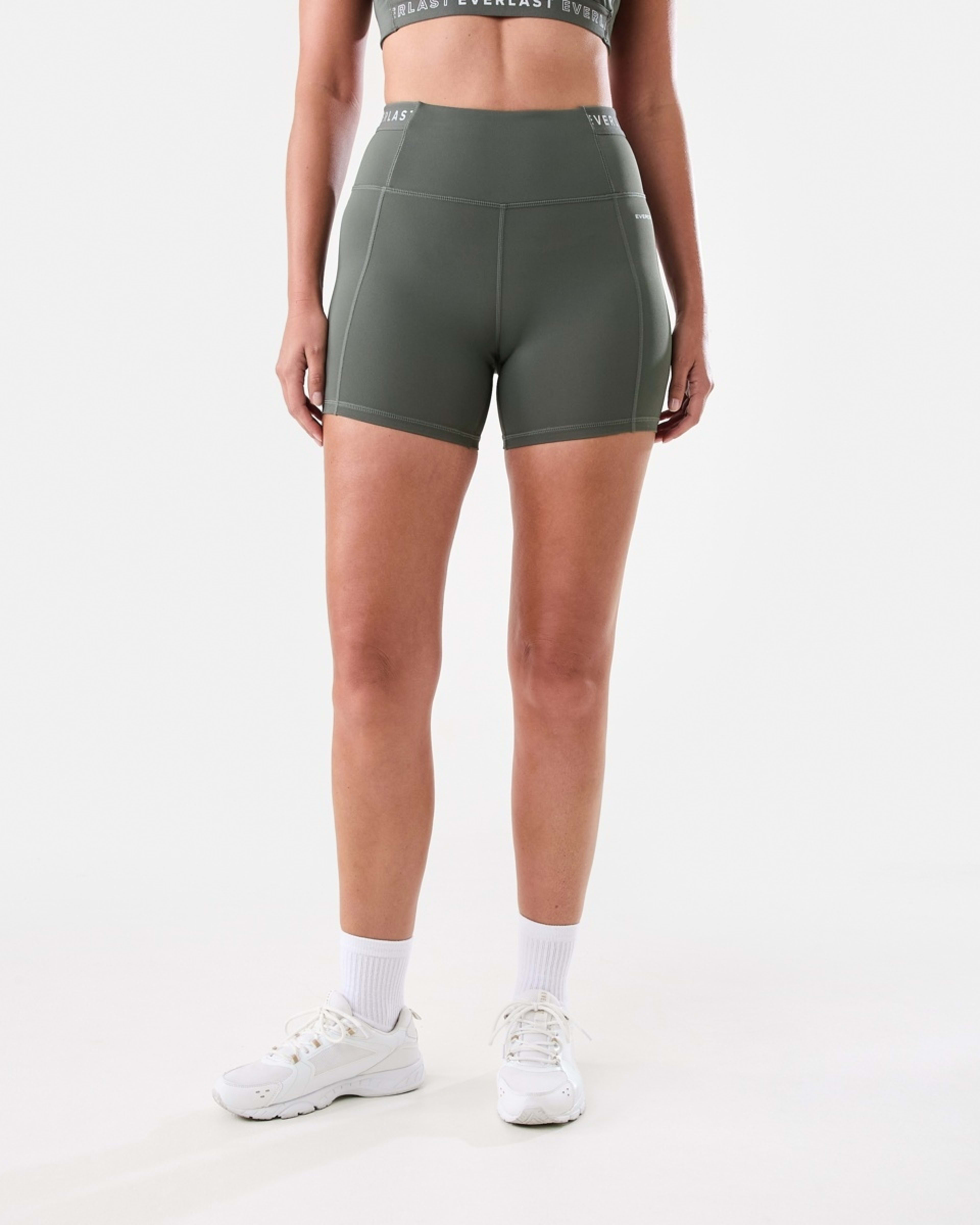 4 Everlast Womens Bike Shorts Olive, 4 of 5