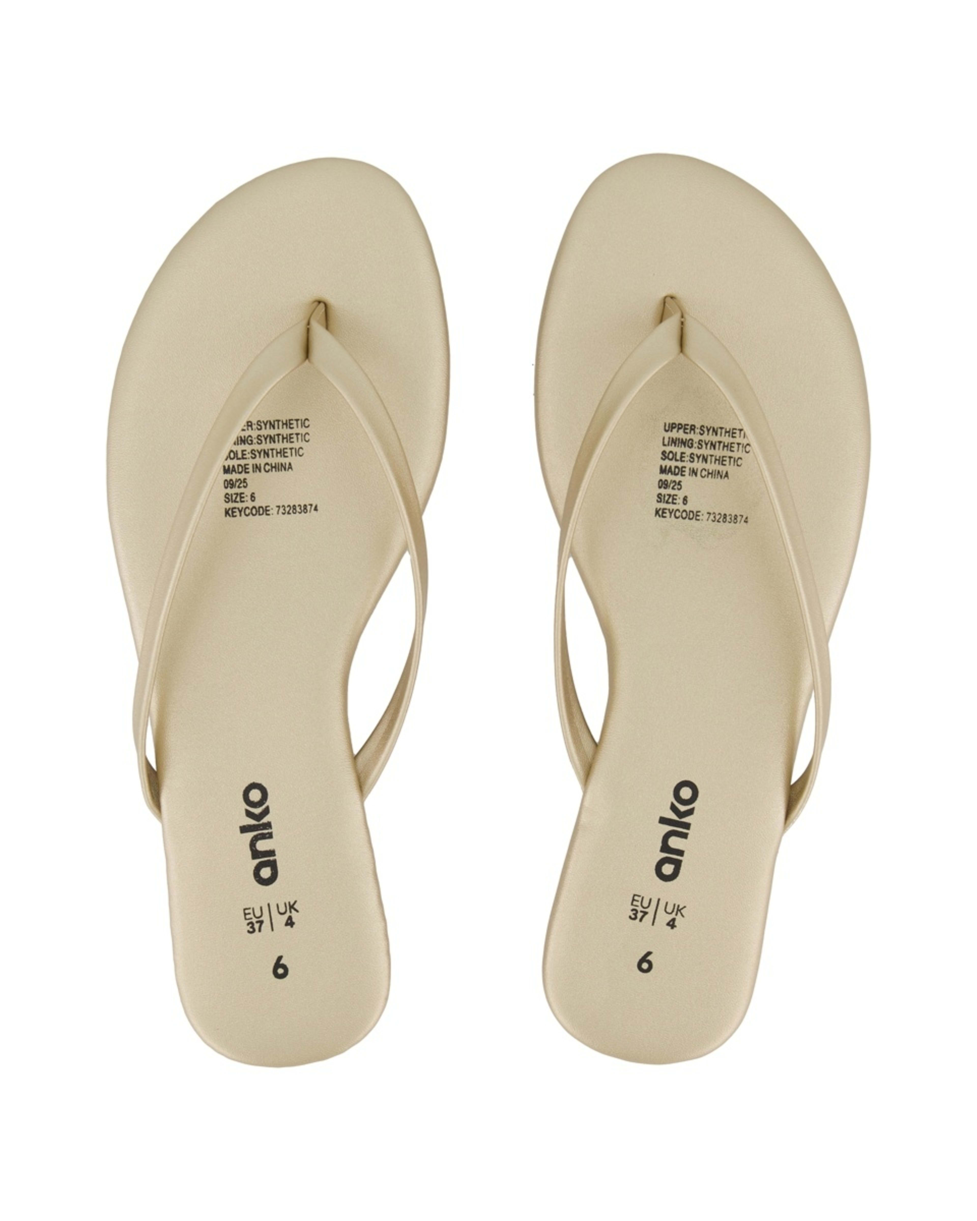 2 Toe Post Thongs Gold, 2 of 3
