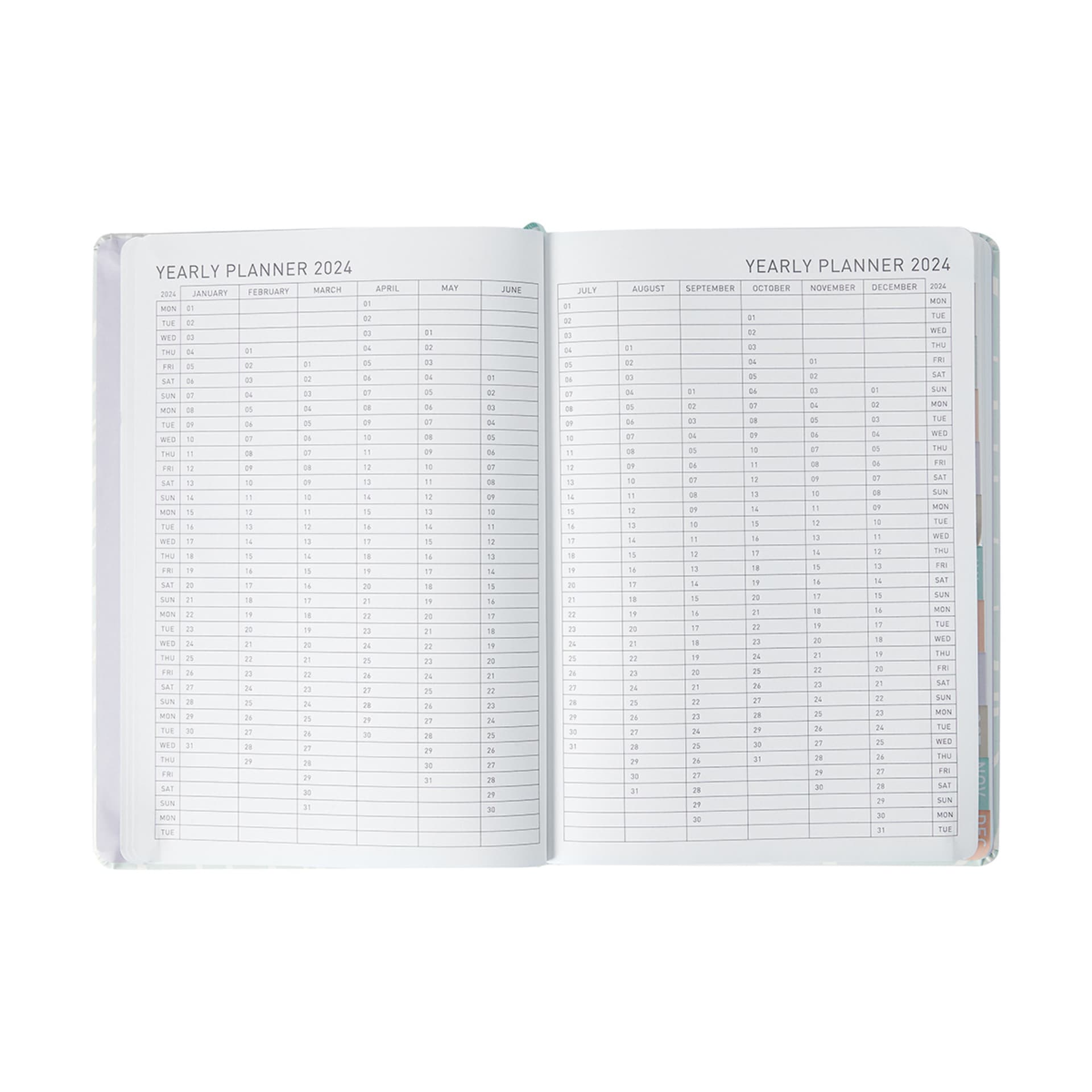 2024 Weekly Planner Blue Kmart NZ