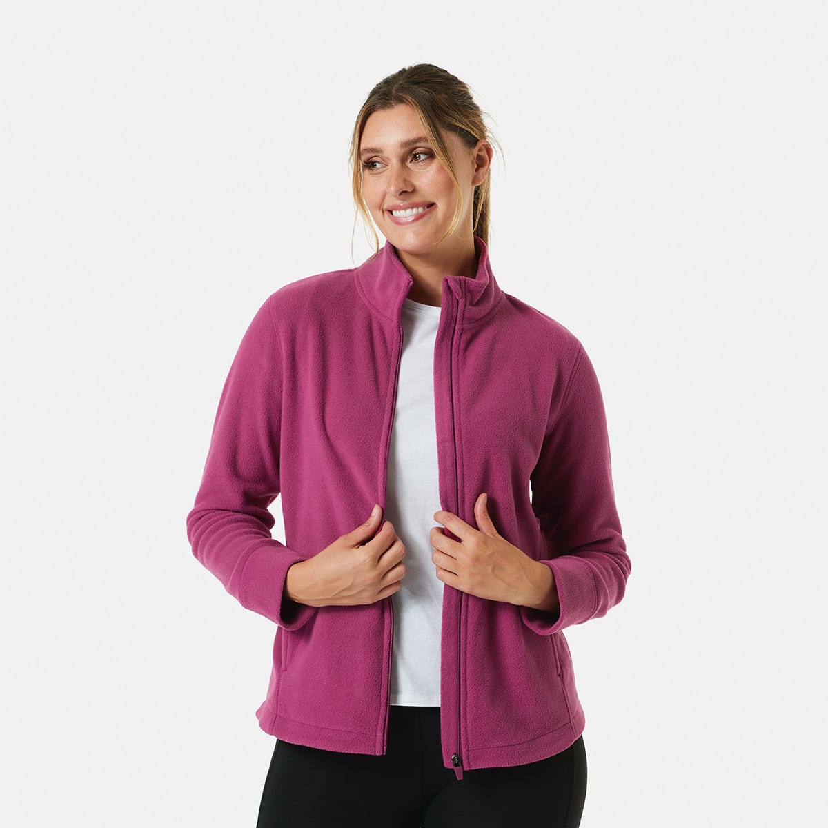 Active Womens Polar Fleece Jacket - Kmart