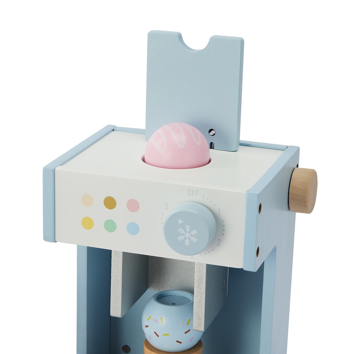 11 Piece Wooden Ice Cream Machine Kmart