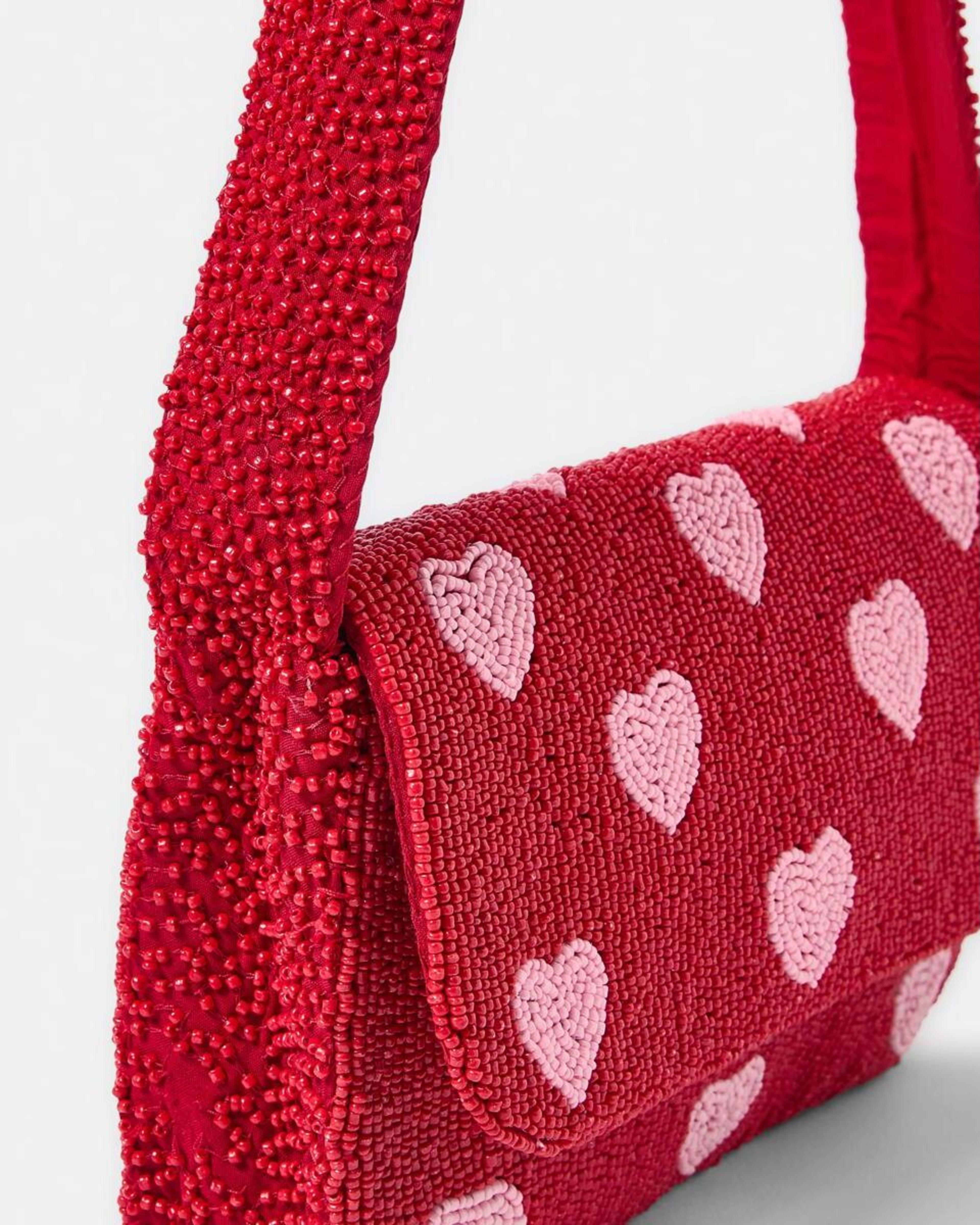 3 Beaded Shoulder Bag Hearts, 3 of 6