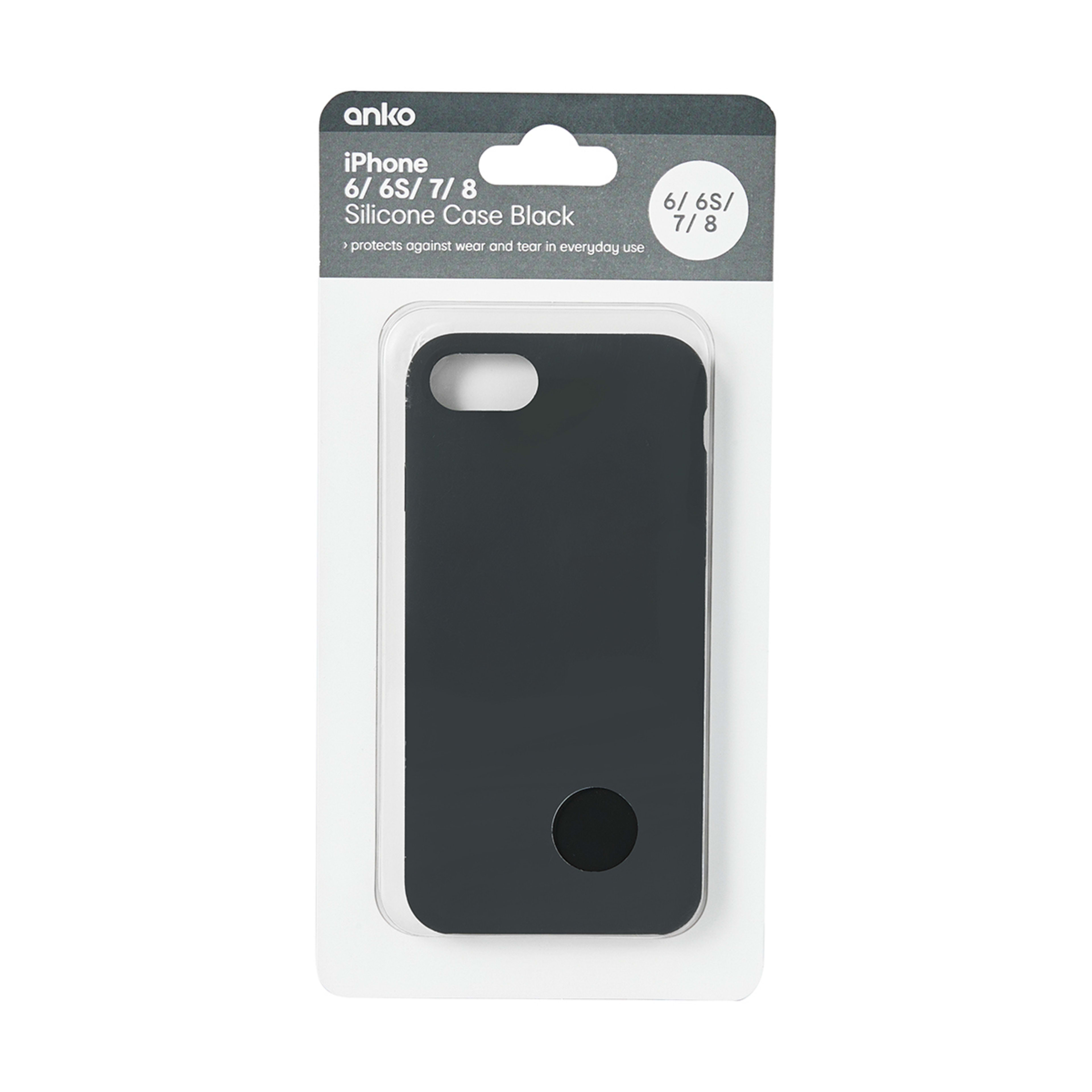 5 iPhone 6/6S/7/8 Silicone Case - Black, 5 of 5