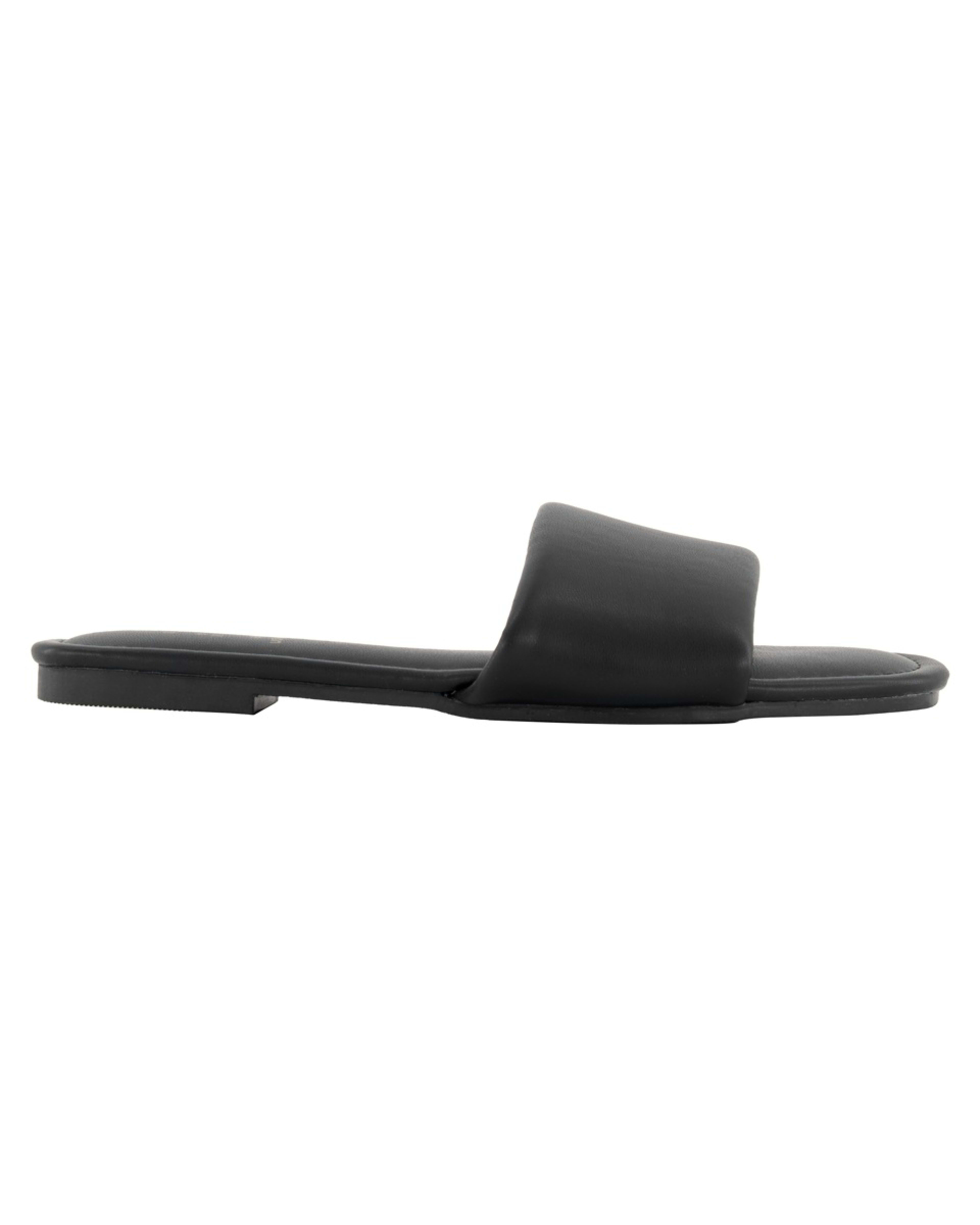 1 Comfort Footbed Slides BLACK, 1 of 3