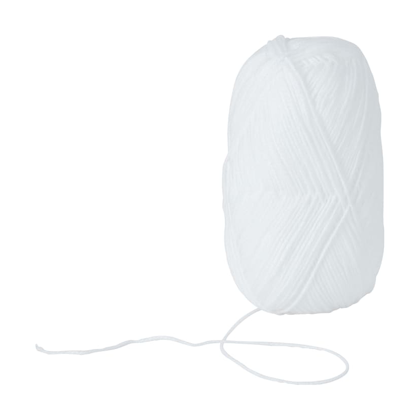 8 Ply Classic Acrylic Yarn White Kmart
