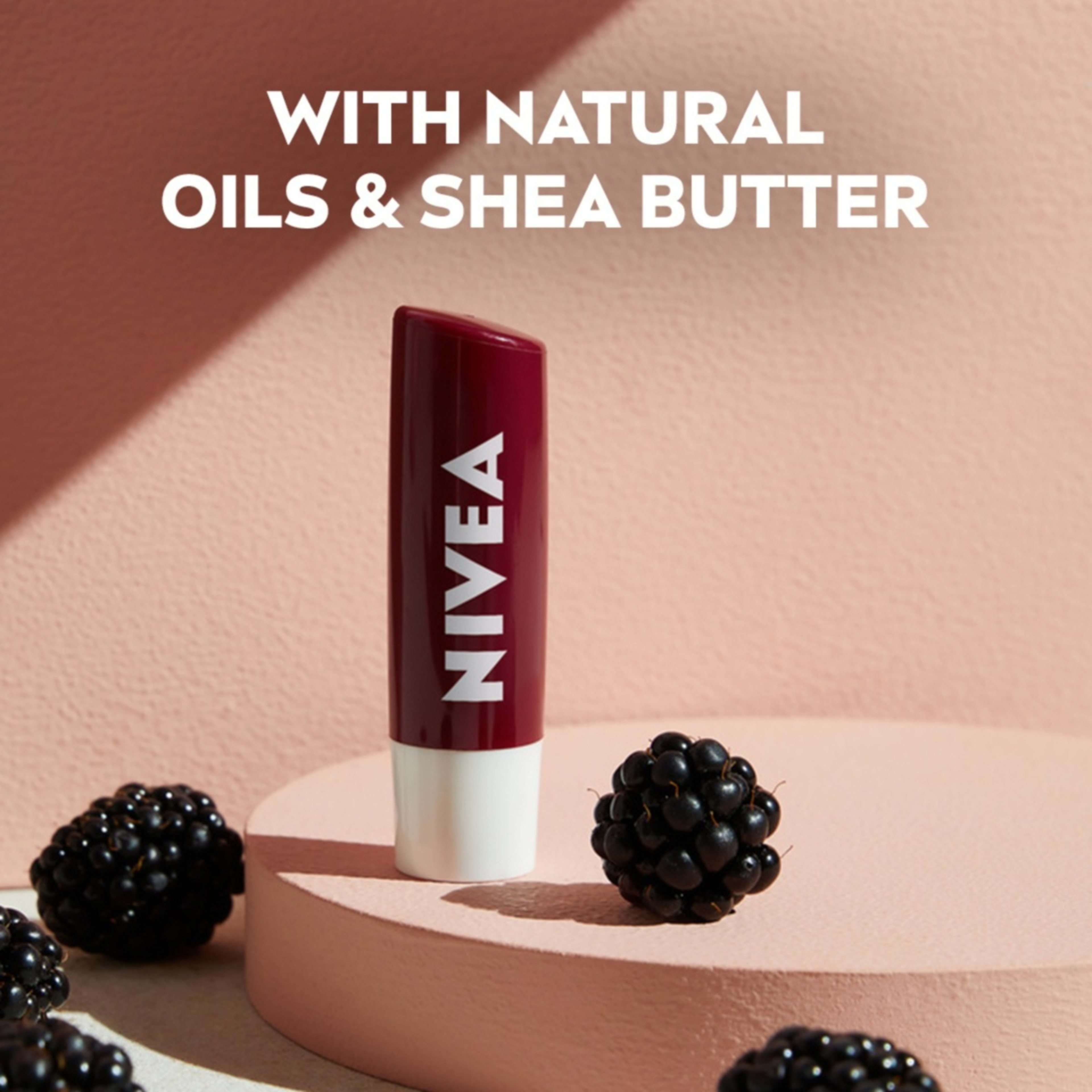 Nivea Blackberry Shine Caring Lip Balm Kmart