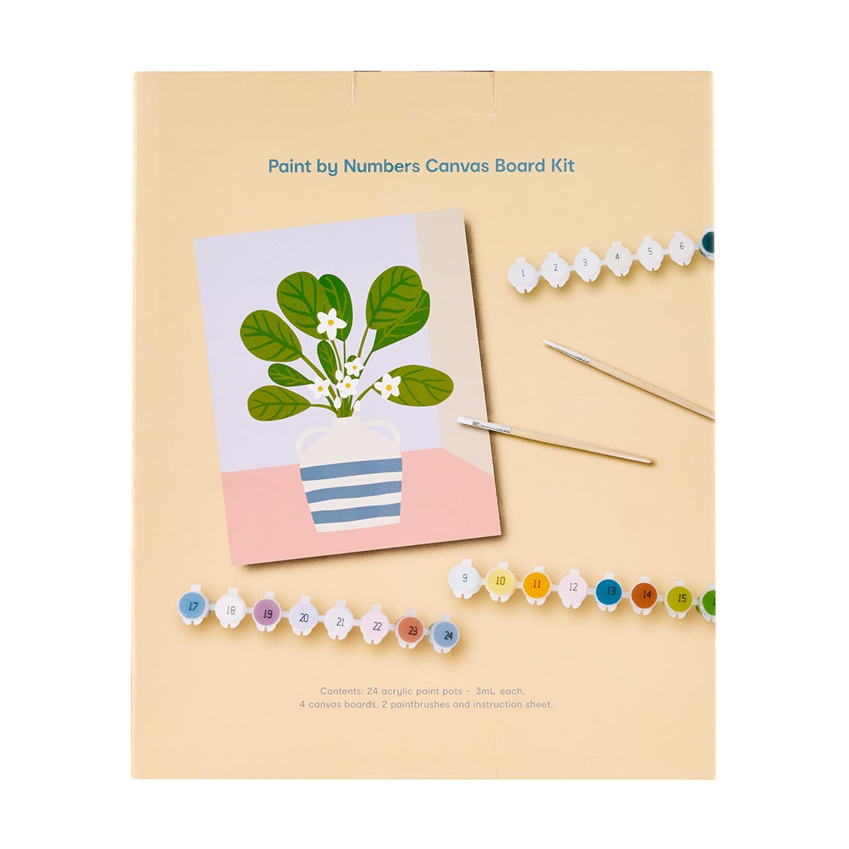 Paint by Numbers Canvas Board Kit Kmart