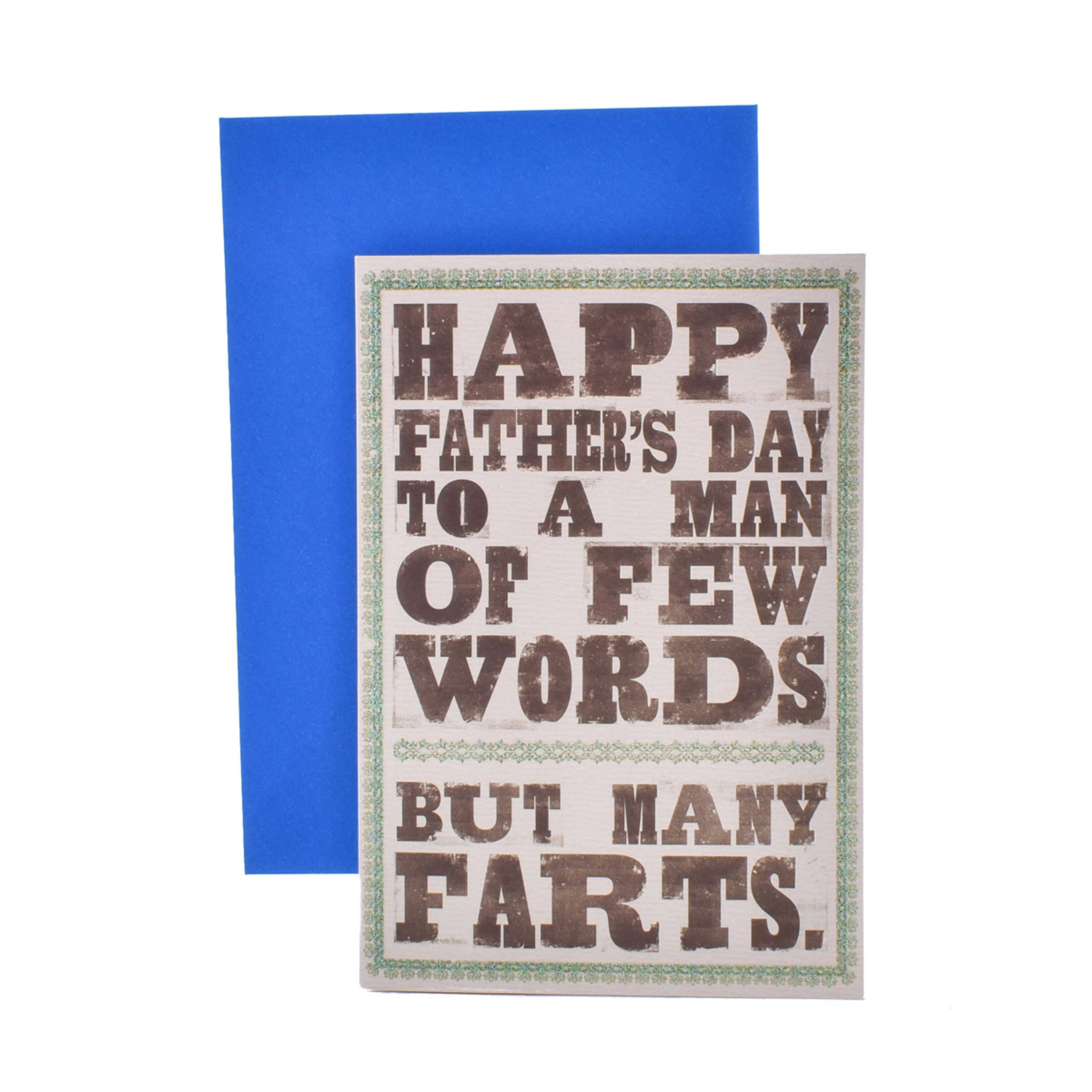 1 Hallmark Father's Day Card - Few Words, Many Farts