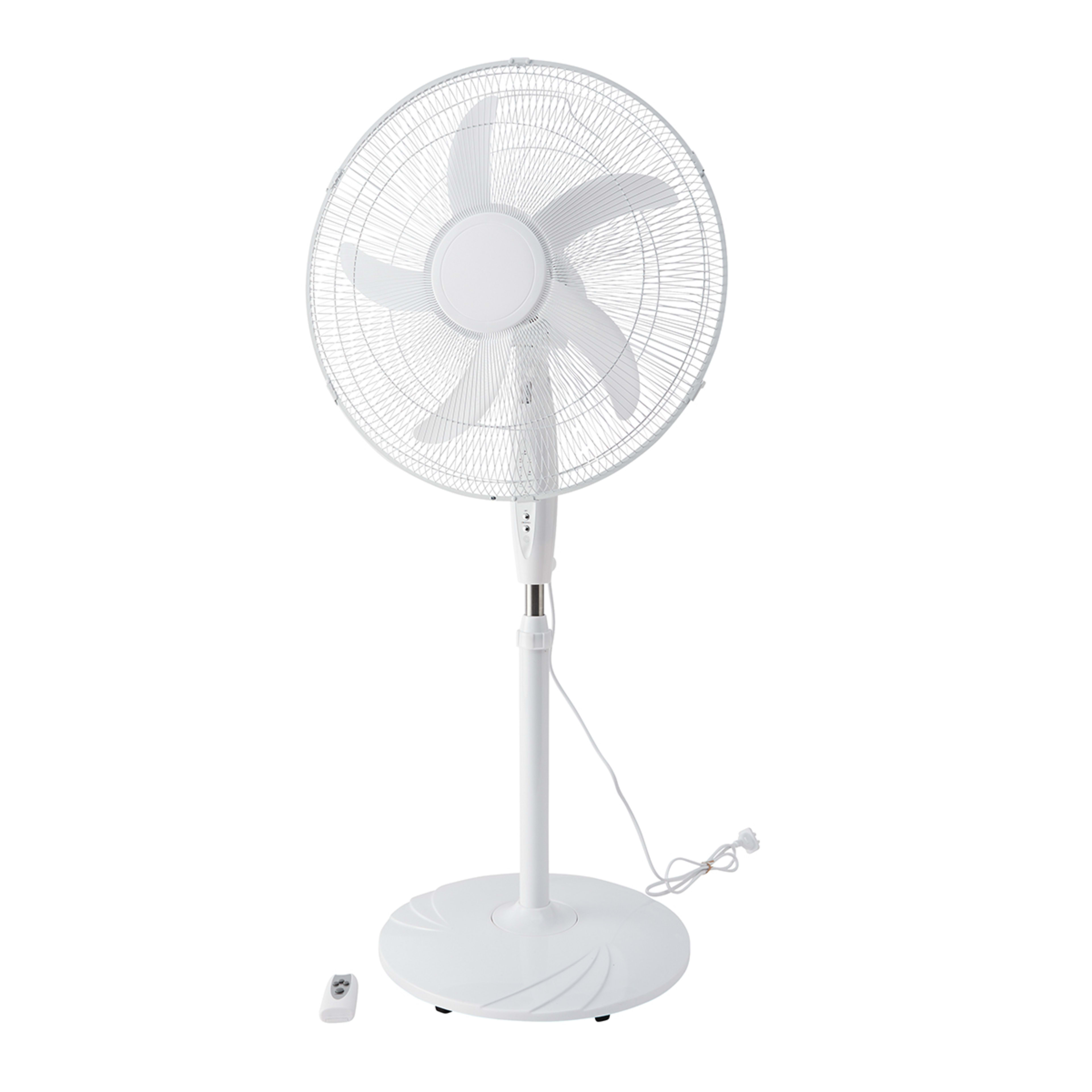 50cm White Pedestal Fan Kmart