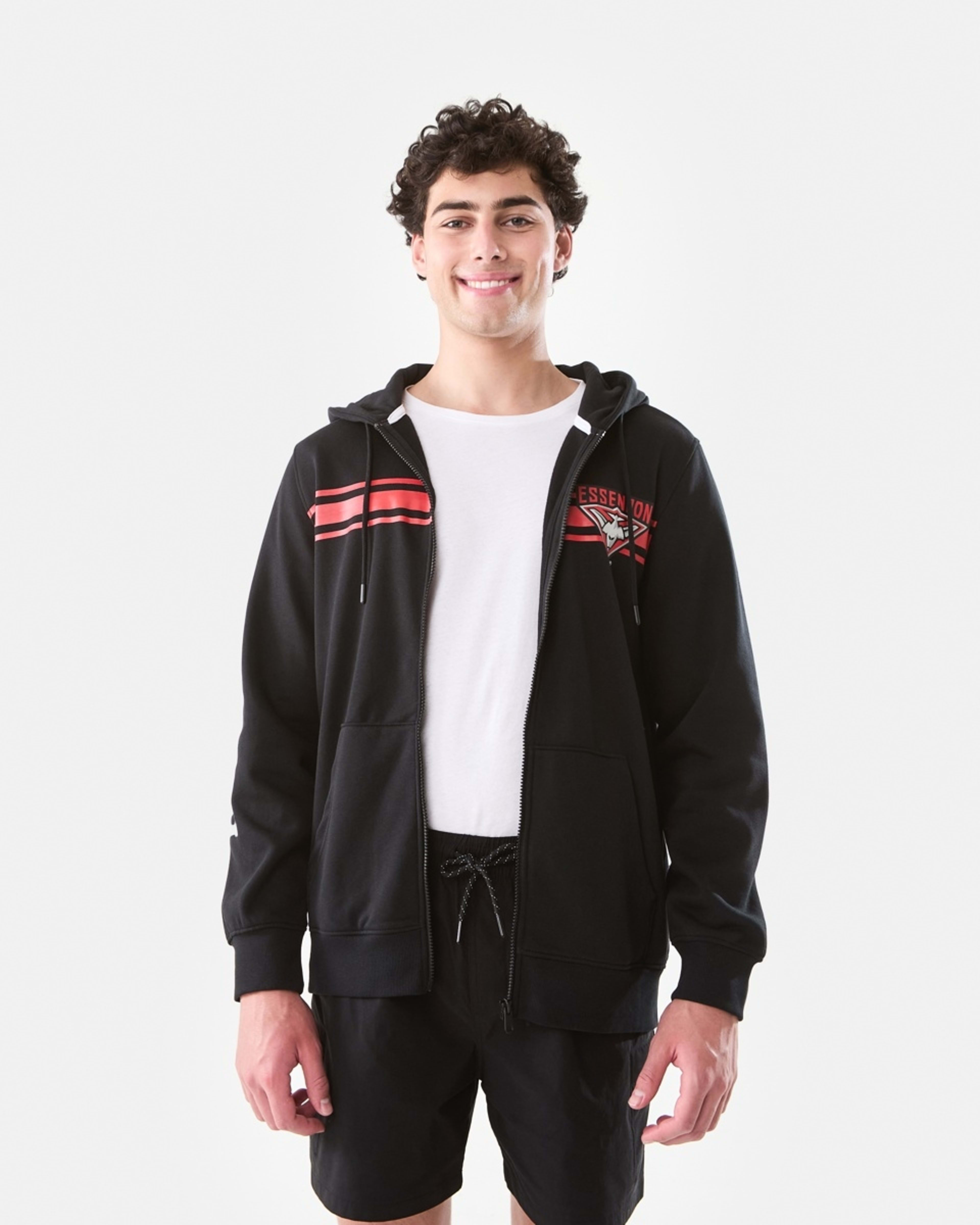 2 Official AFL Adult Zip Through Hoodie Essendon, 2 of 9