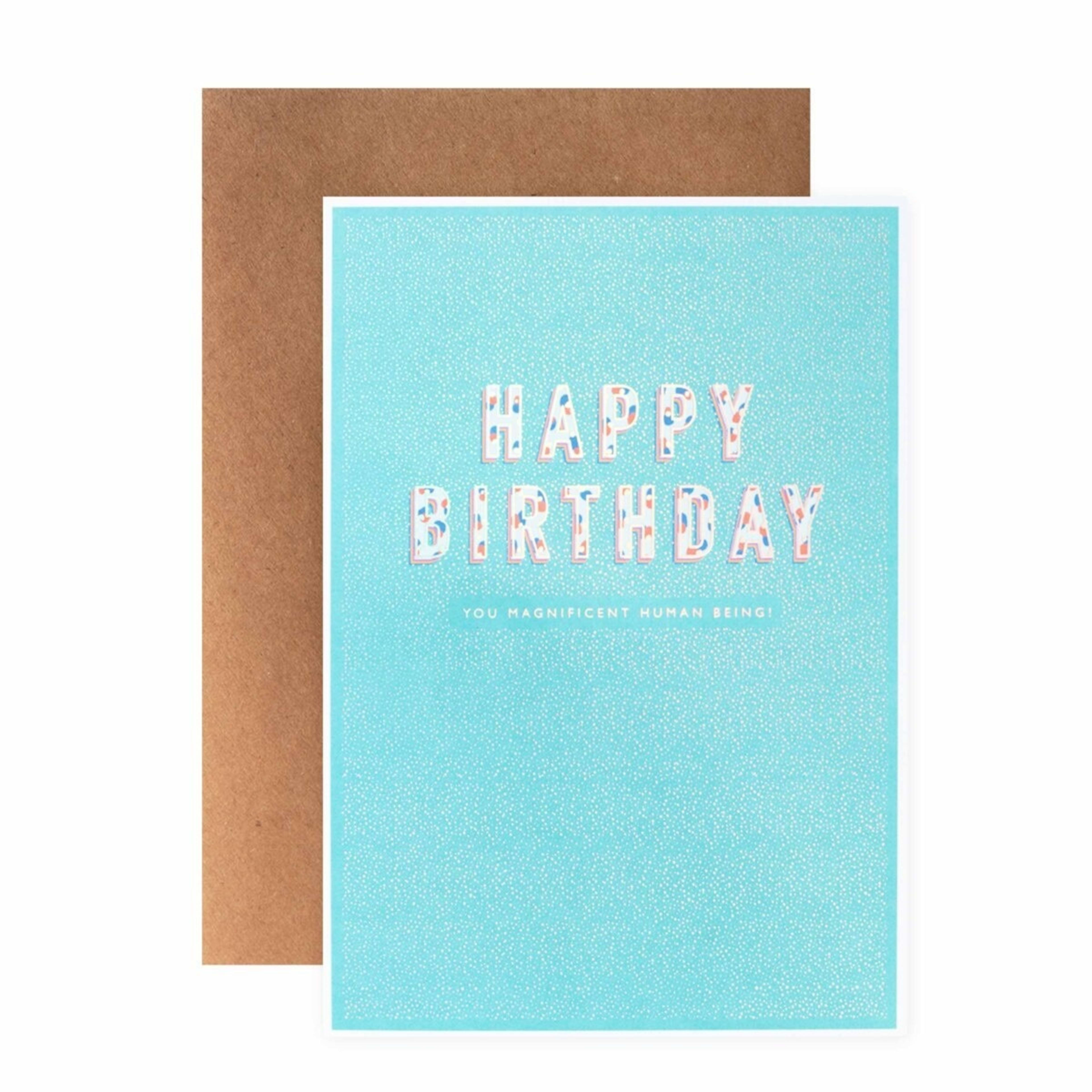 1 Connections from Hallmark Birthday Card - Magnificent Human Being