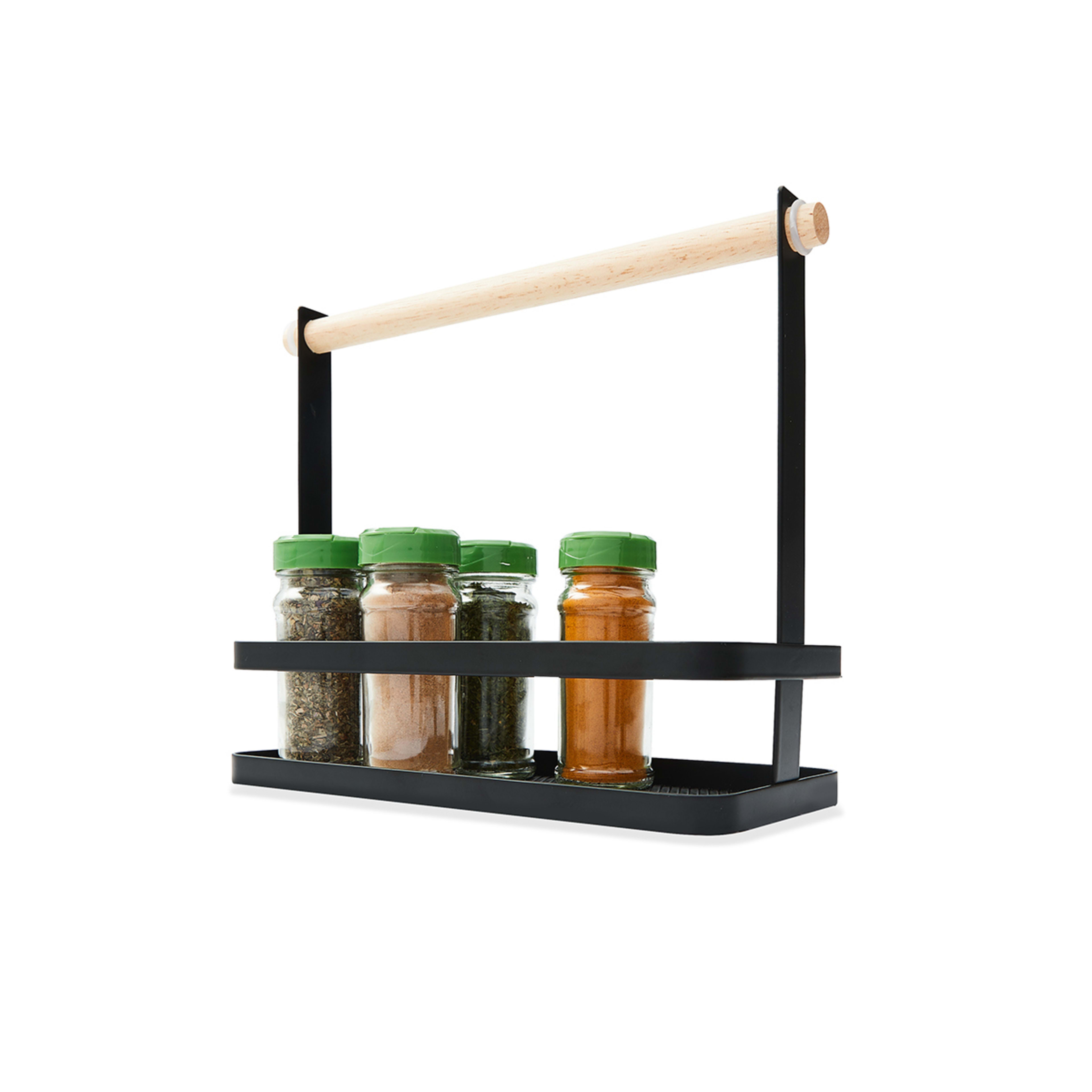 Wire and Wood Spice Rack Kmart