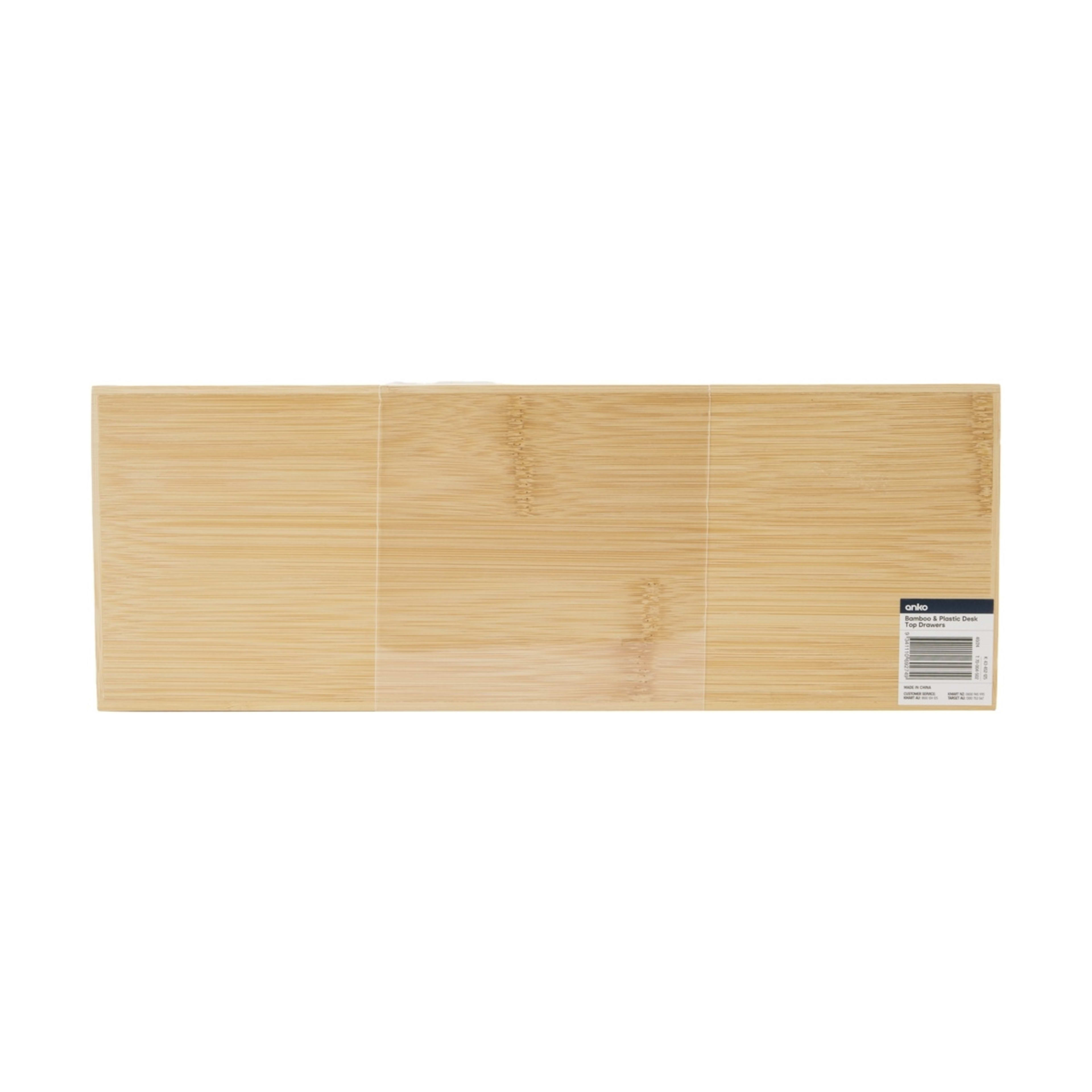 8 Bamboo and Plastic Desk Top Drawers, 8 of 9