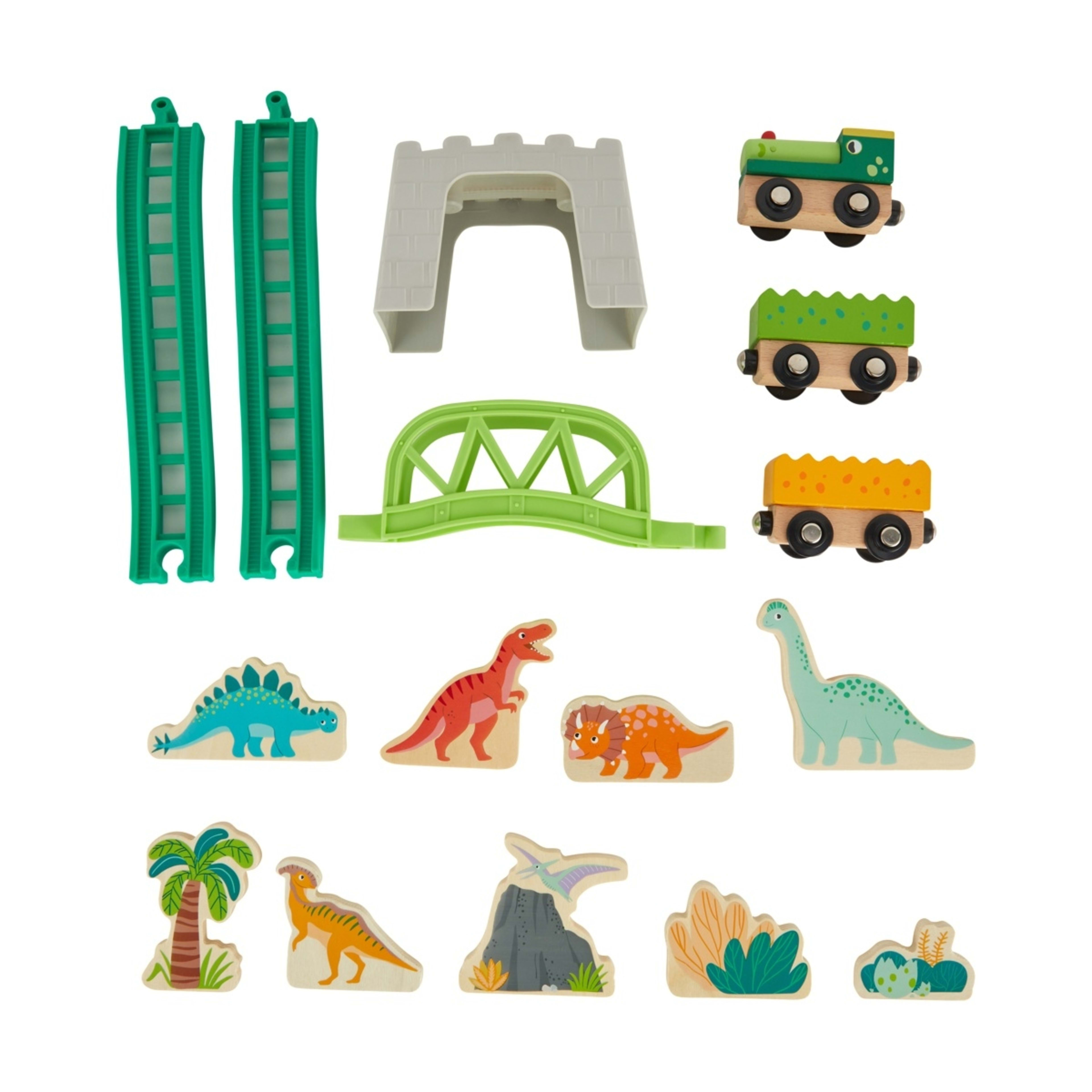 7 38 Piece Wooden Dino Train Set, 7 of 10