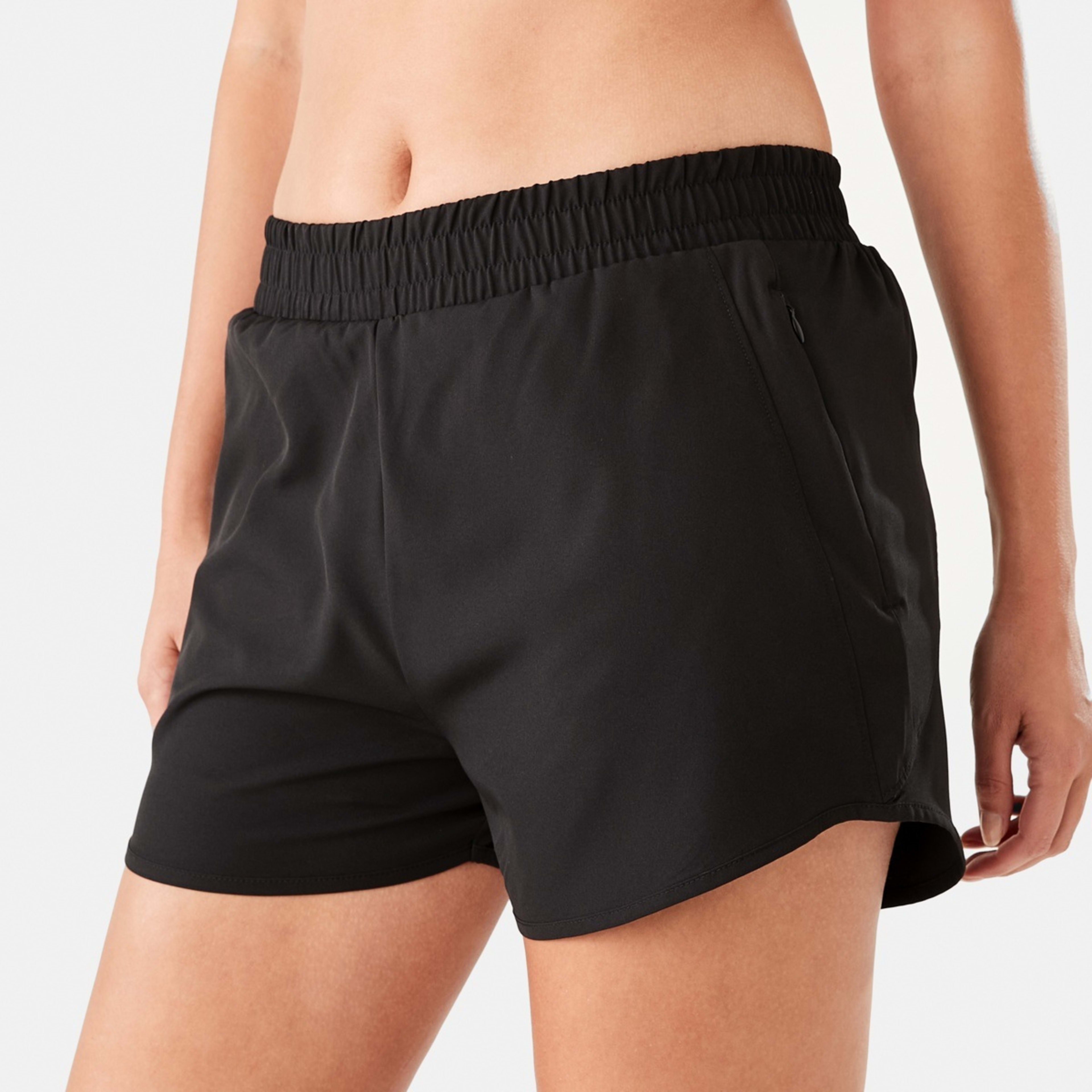 2 Active Womens 3in. Running Shorts Black, 2 of 7