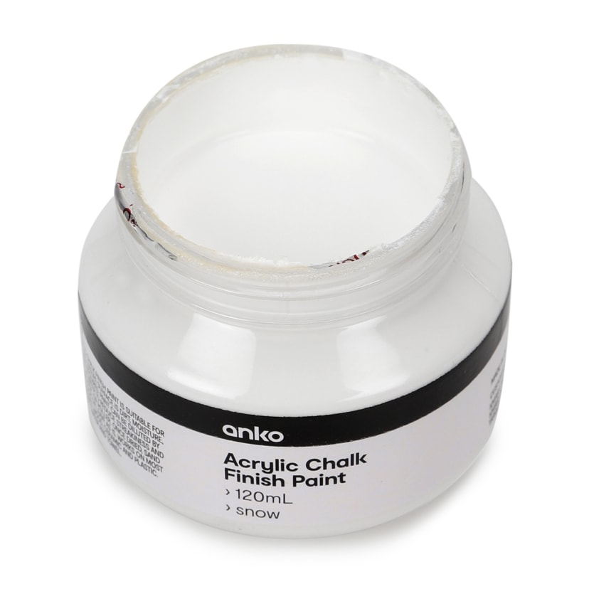 Acrylic Chalk Finish Paint Snow Kmart