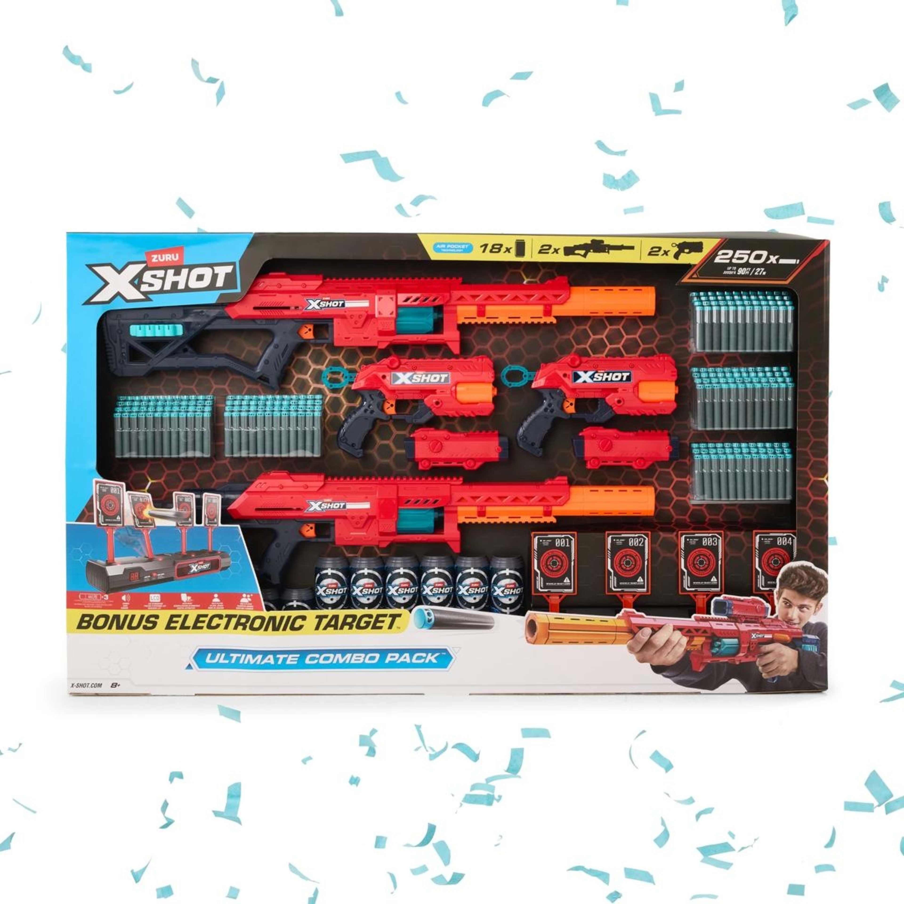 1 Zuru X-Shot Excel Ultimate Combo Pack with Bonus Electronic Target, 1 of 7