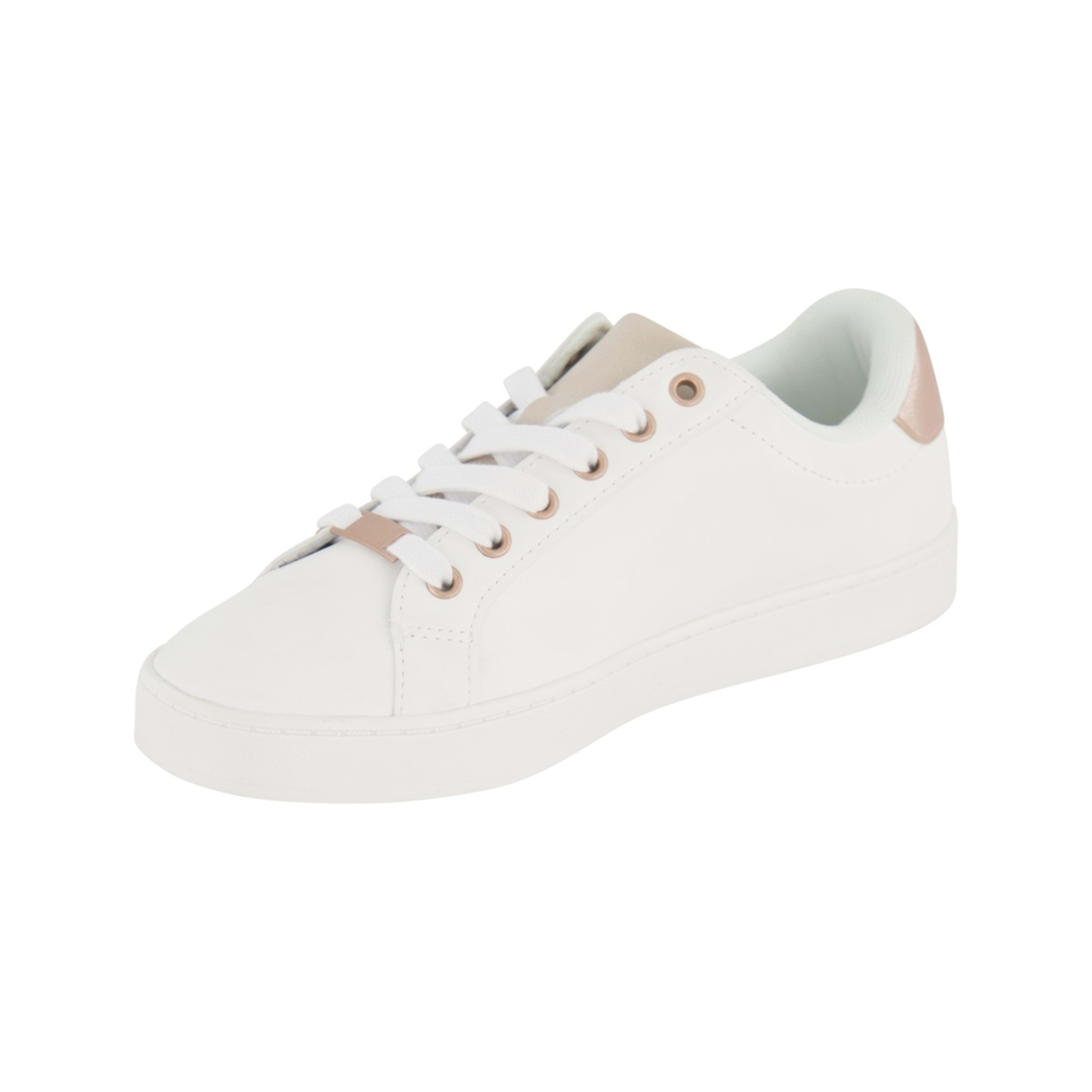3 Dressy Detail PU Sneakers White, 3 of 5