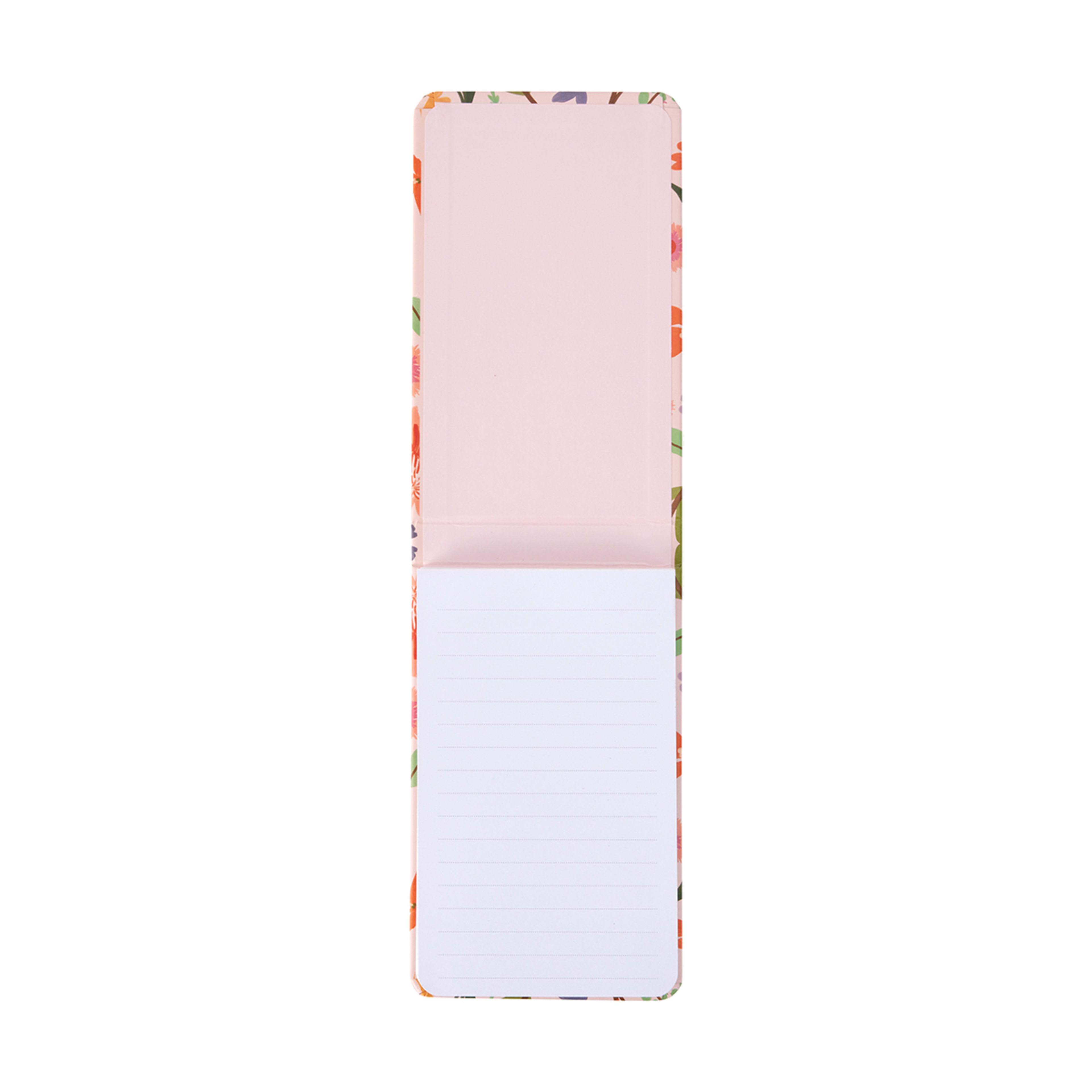 Slim Hardcover Notepad Floral Kmart