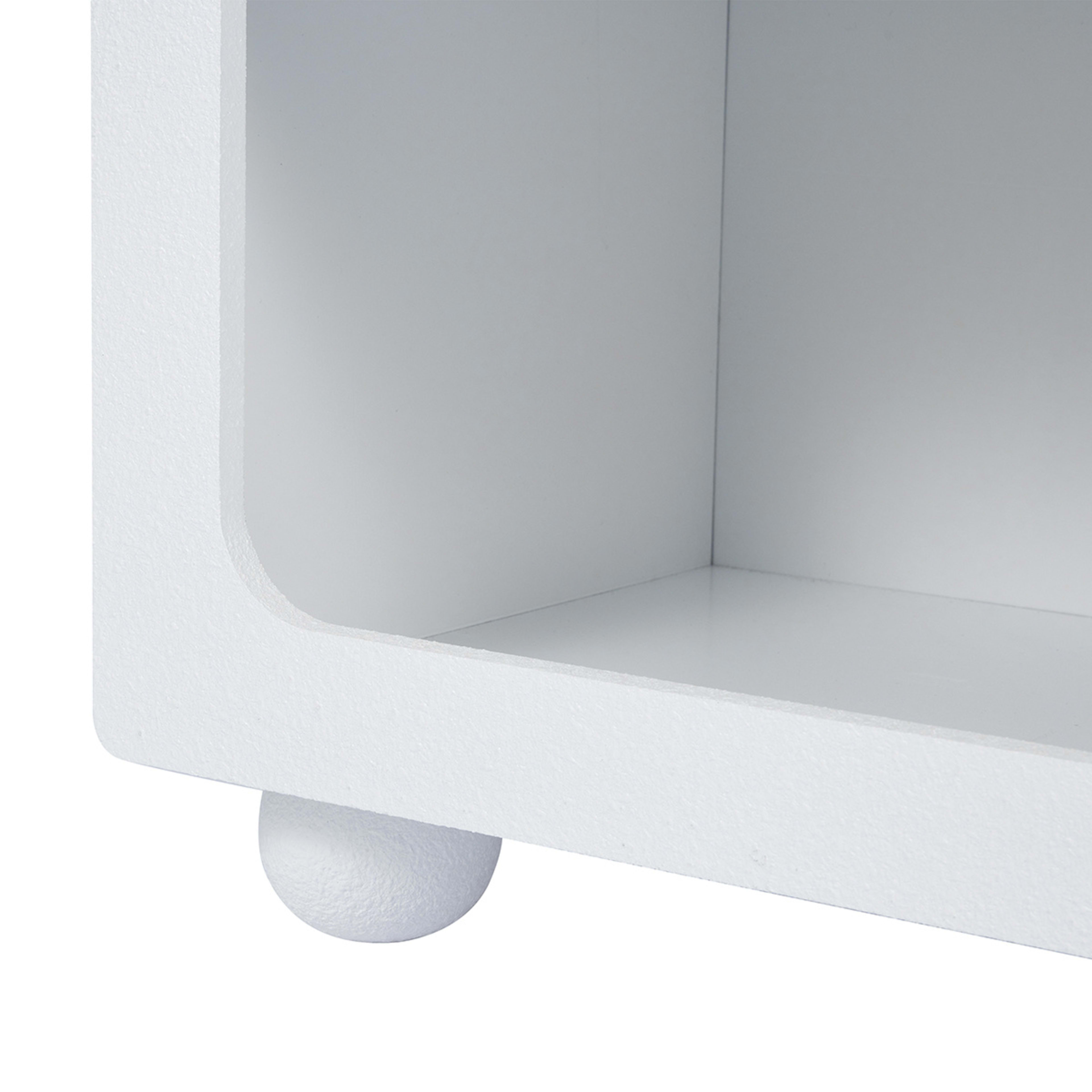 Textured Arched Bookcase White Kmart