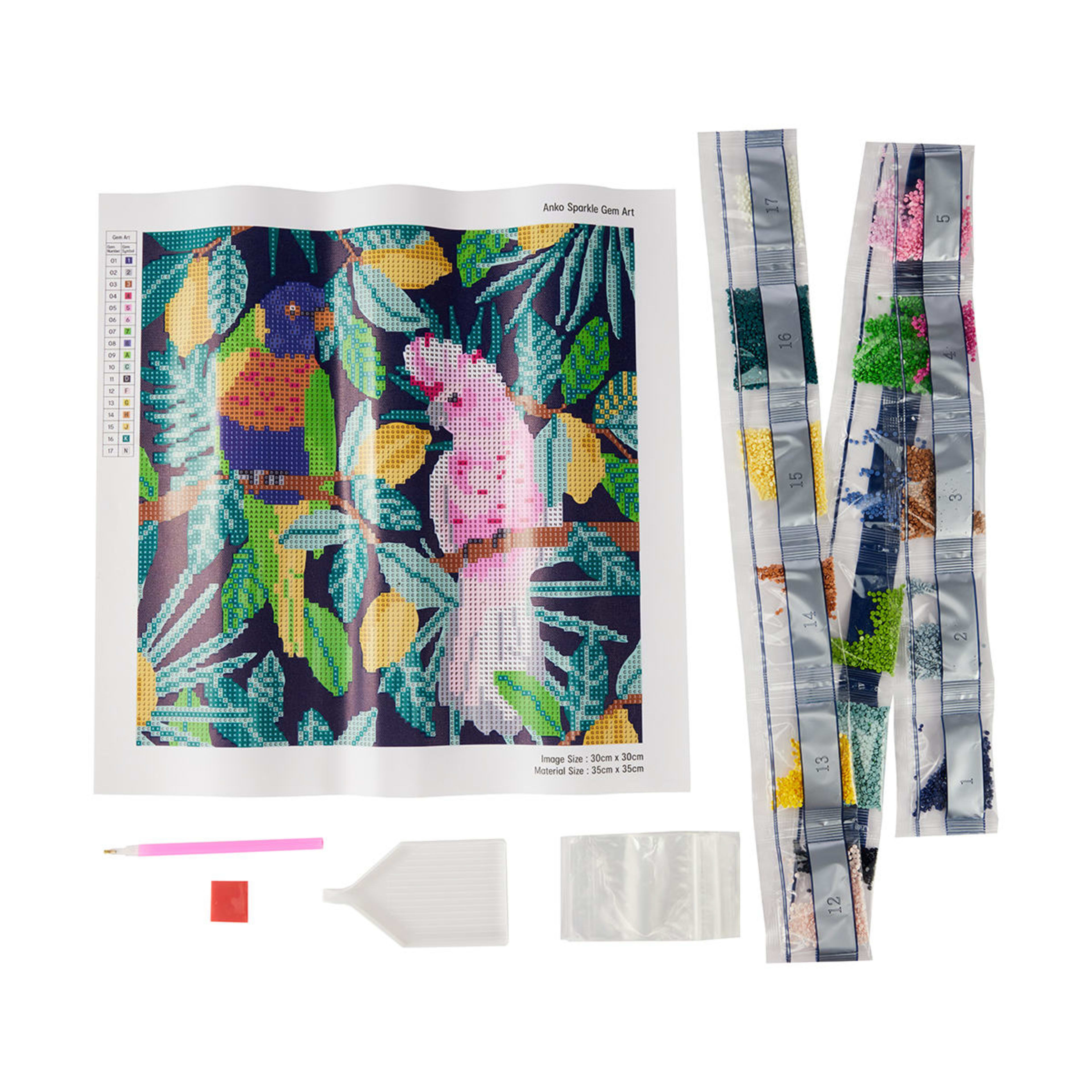 Sparkle Gem Art Birds Kmart NZ