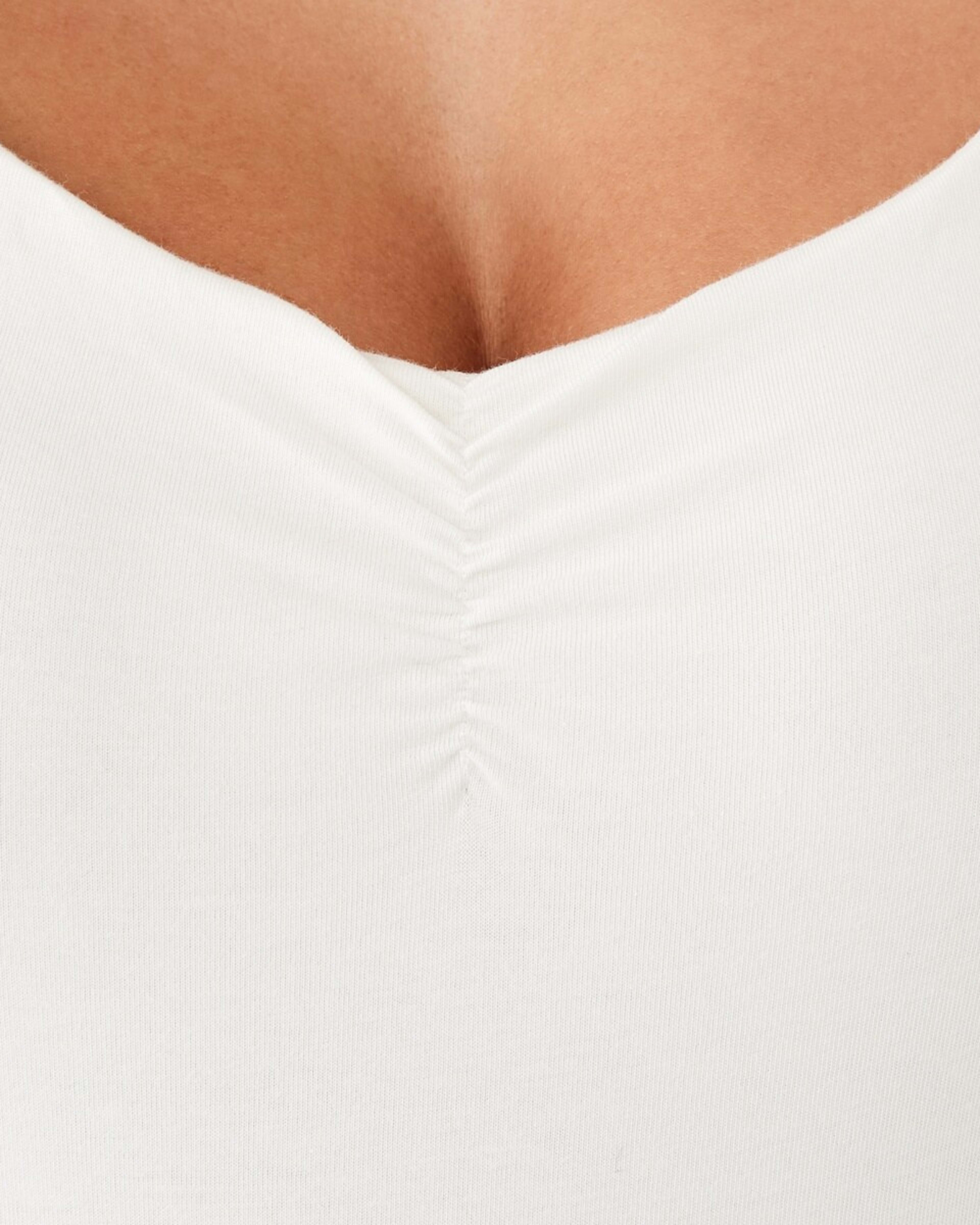 6 Cap Sleeve Bodysuit Ecru, 6 of 6
