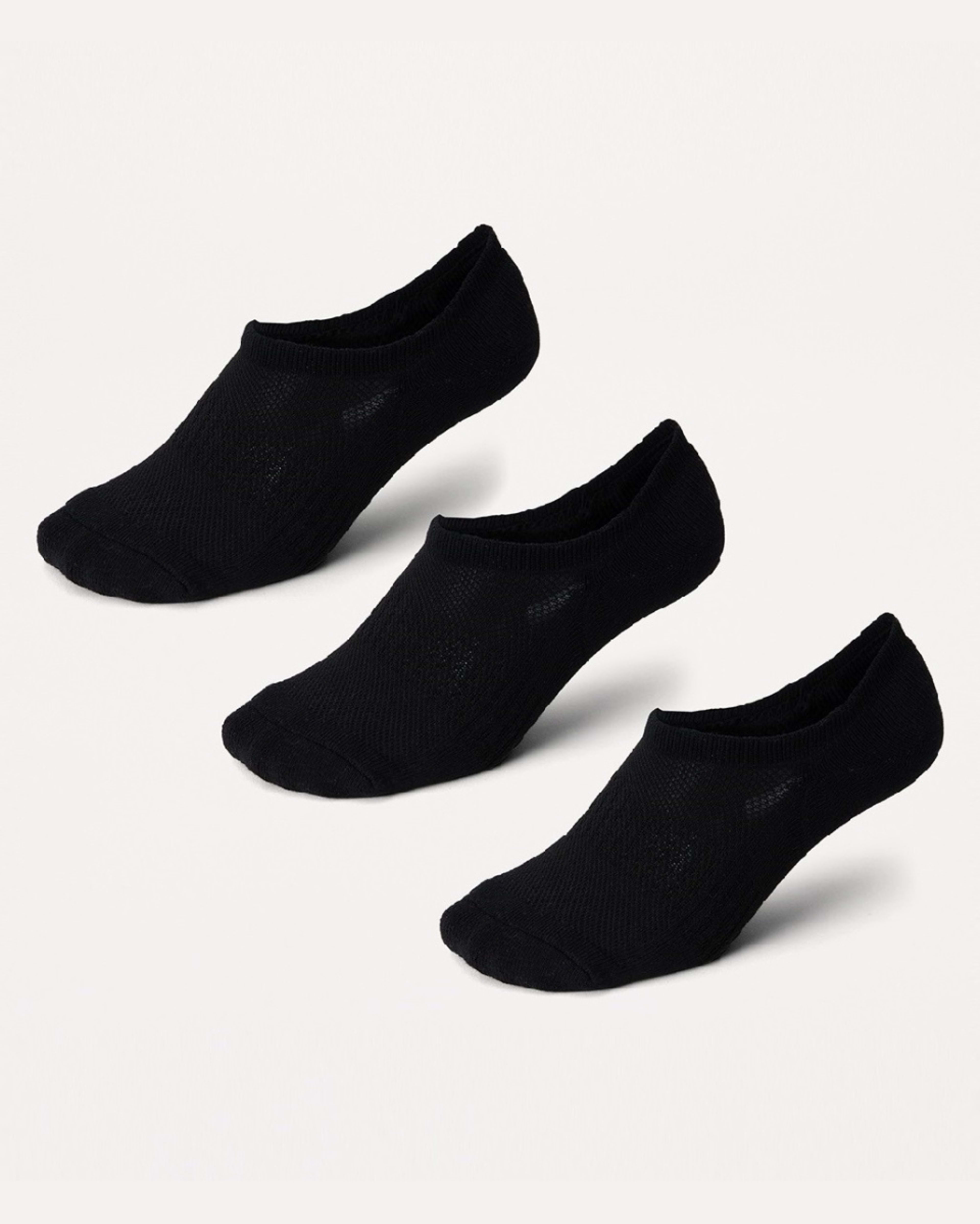 1 3 Pack Cushion Sneaker Socks BLACK, 1 of 3