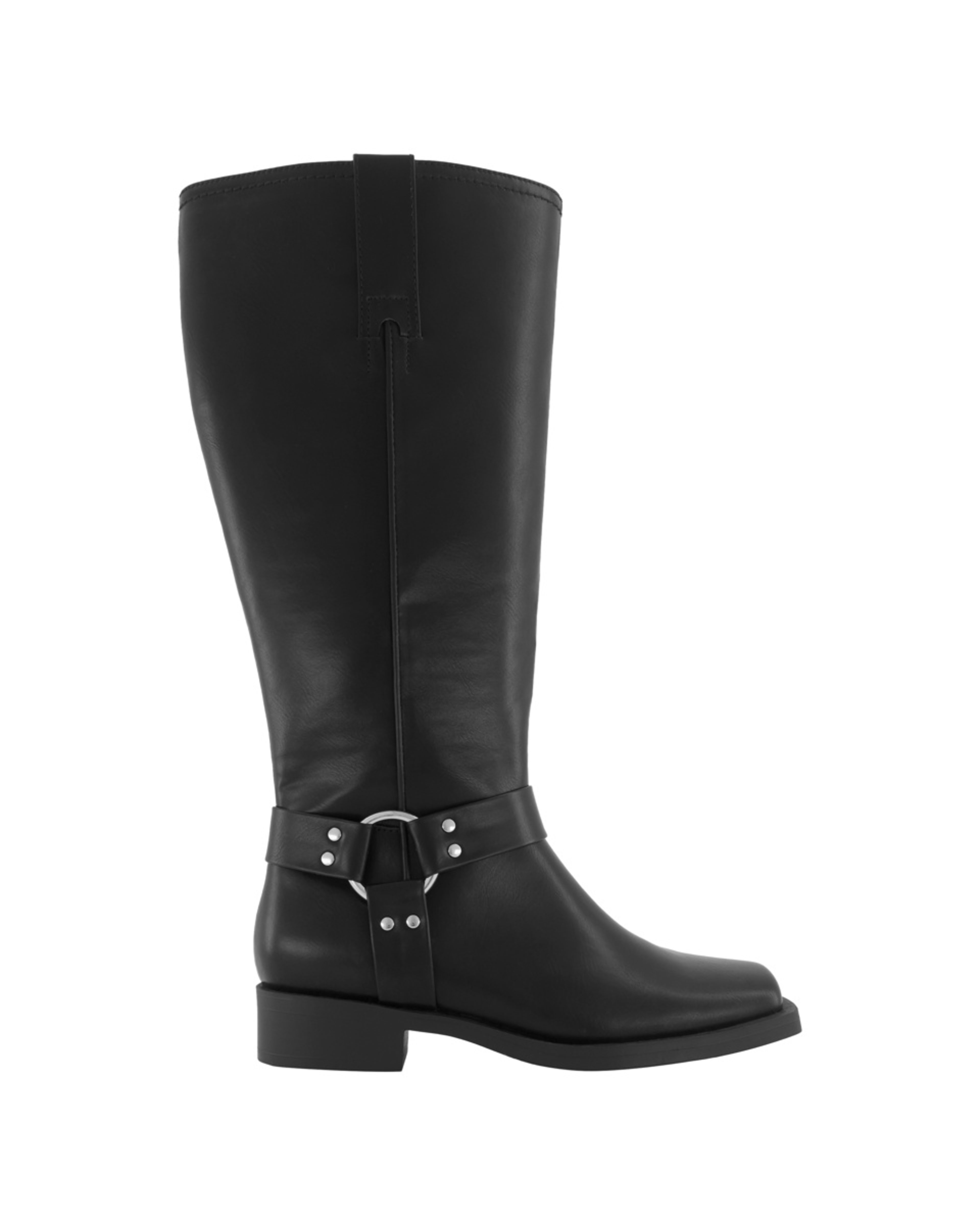 1 High Biker Boots Black