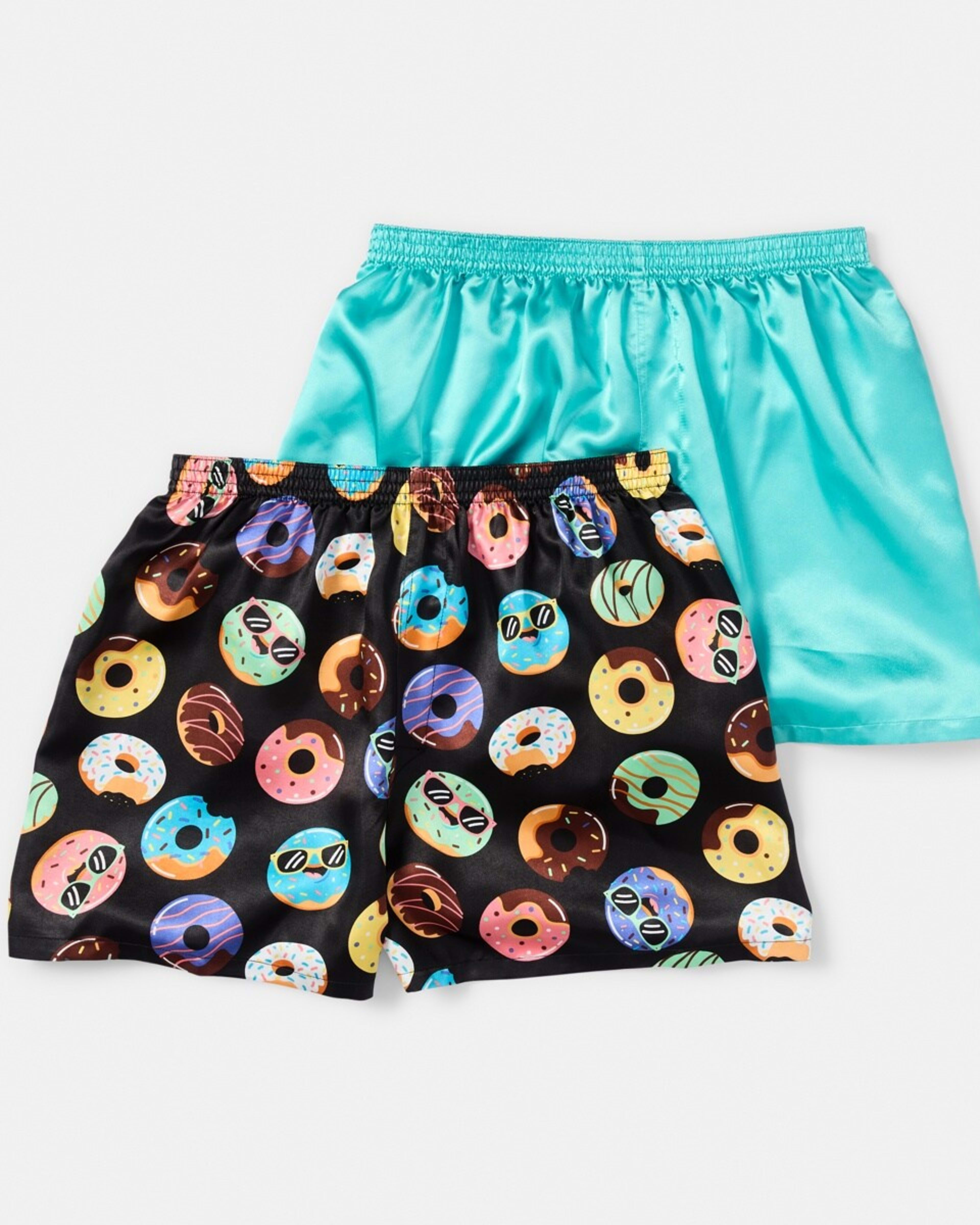1 2 Pack Satin Boxers FUN DONUTS, 1 of 6