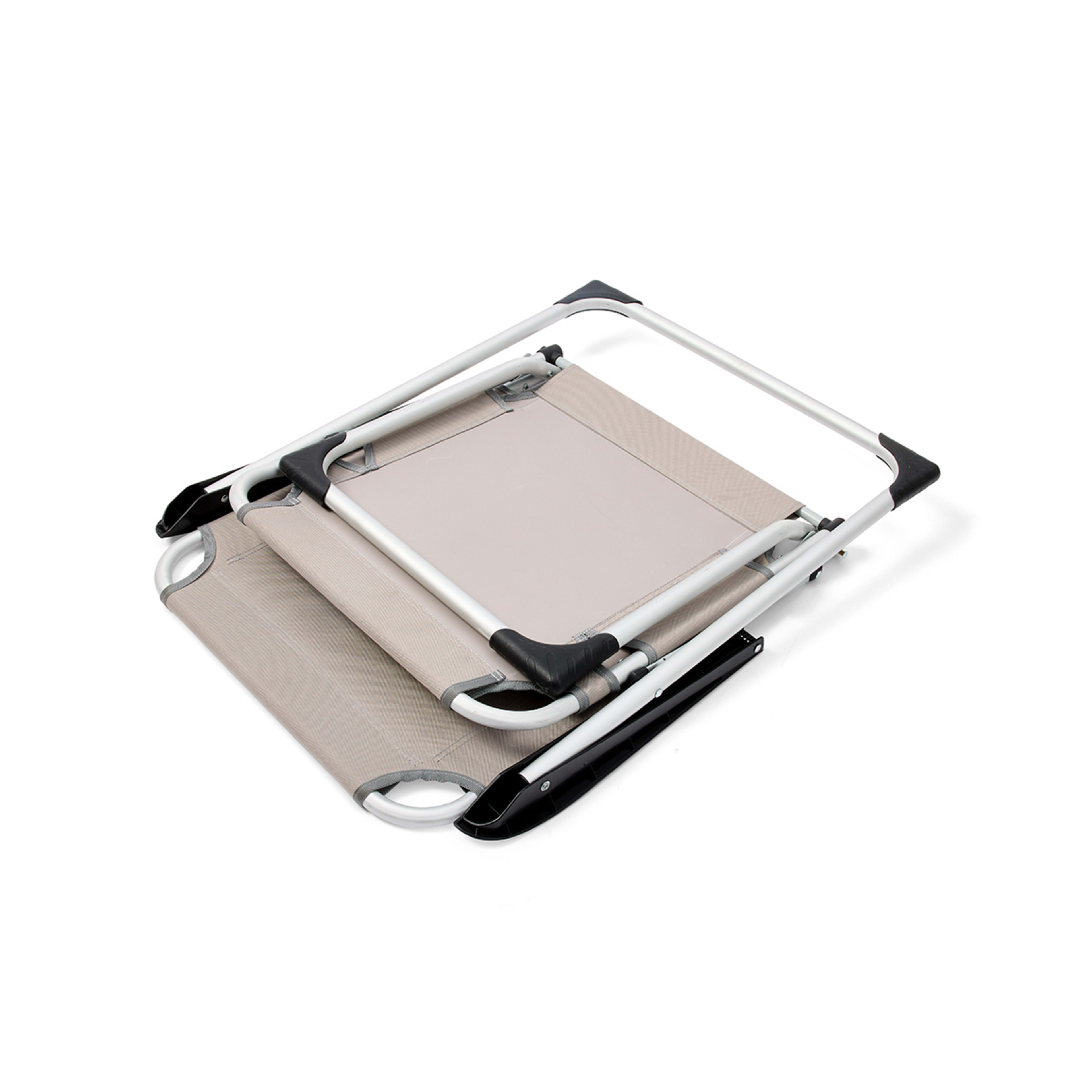 Aluminum Hard Arm Chair Beige Kmart