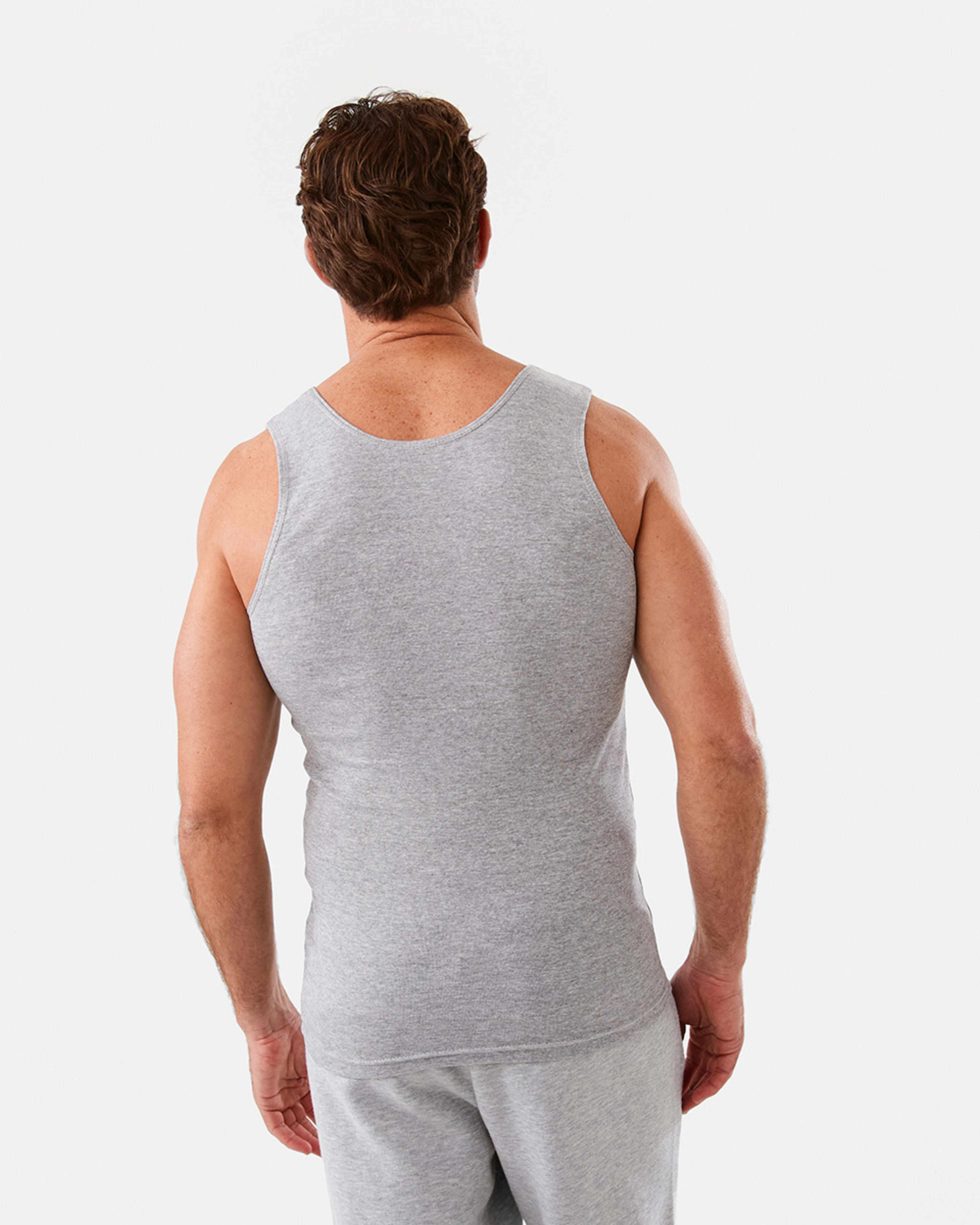 3 3 Pack Singlets GREY MARLE, 3 of 7