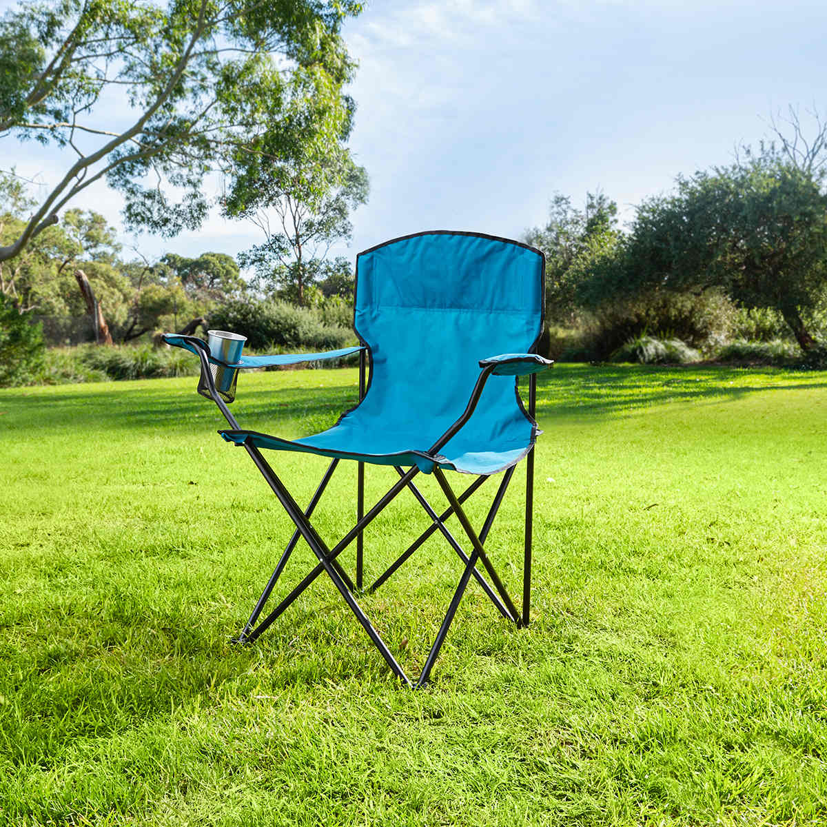 kmart camping chairs with side table