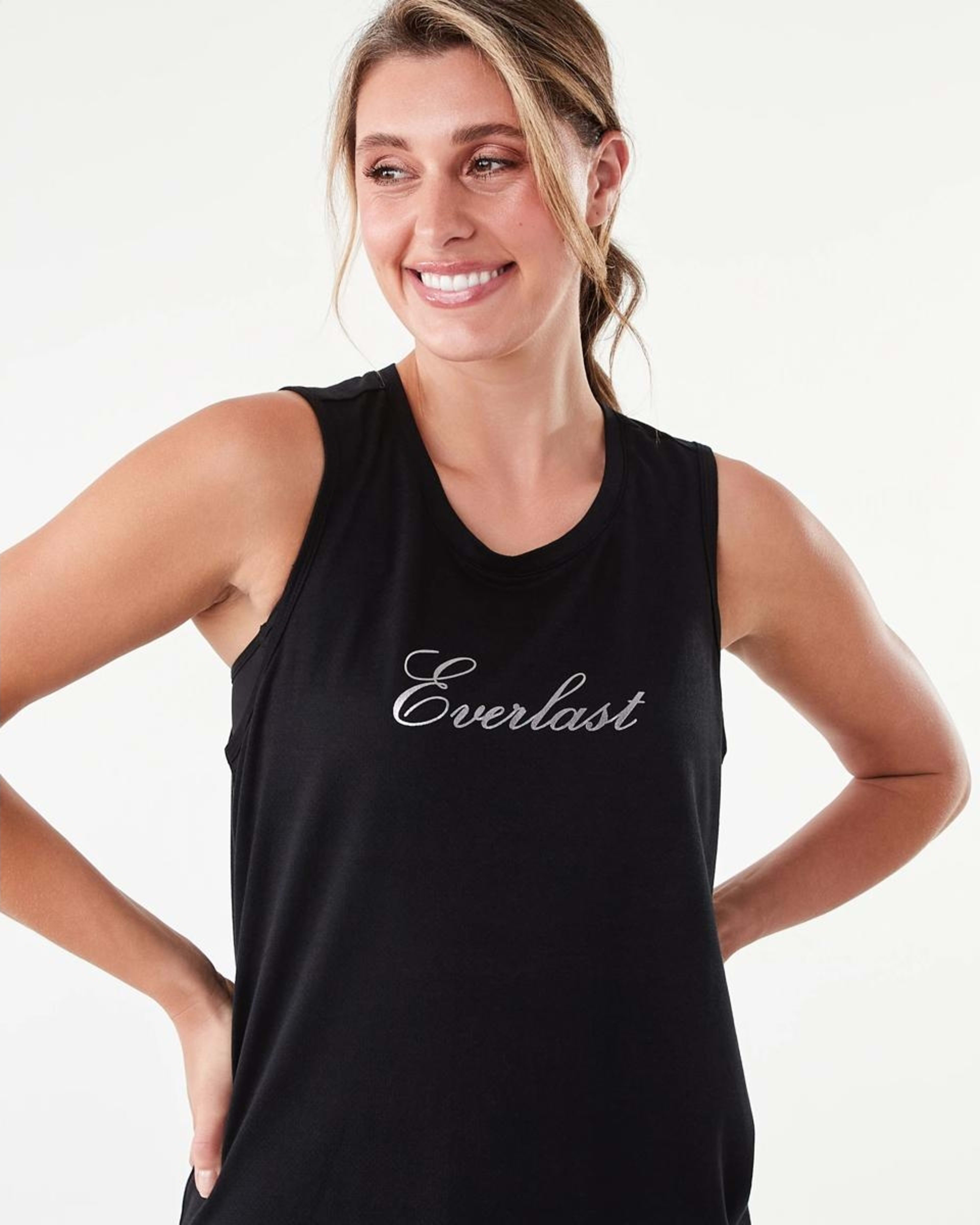 4 Everlast Womens Keyhole Tank Black, 4 of 8