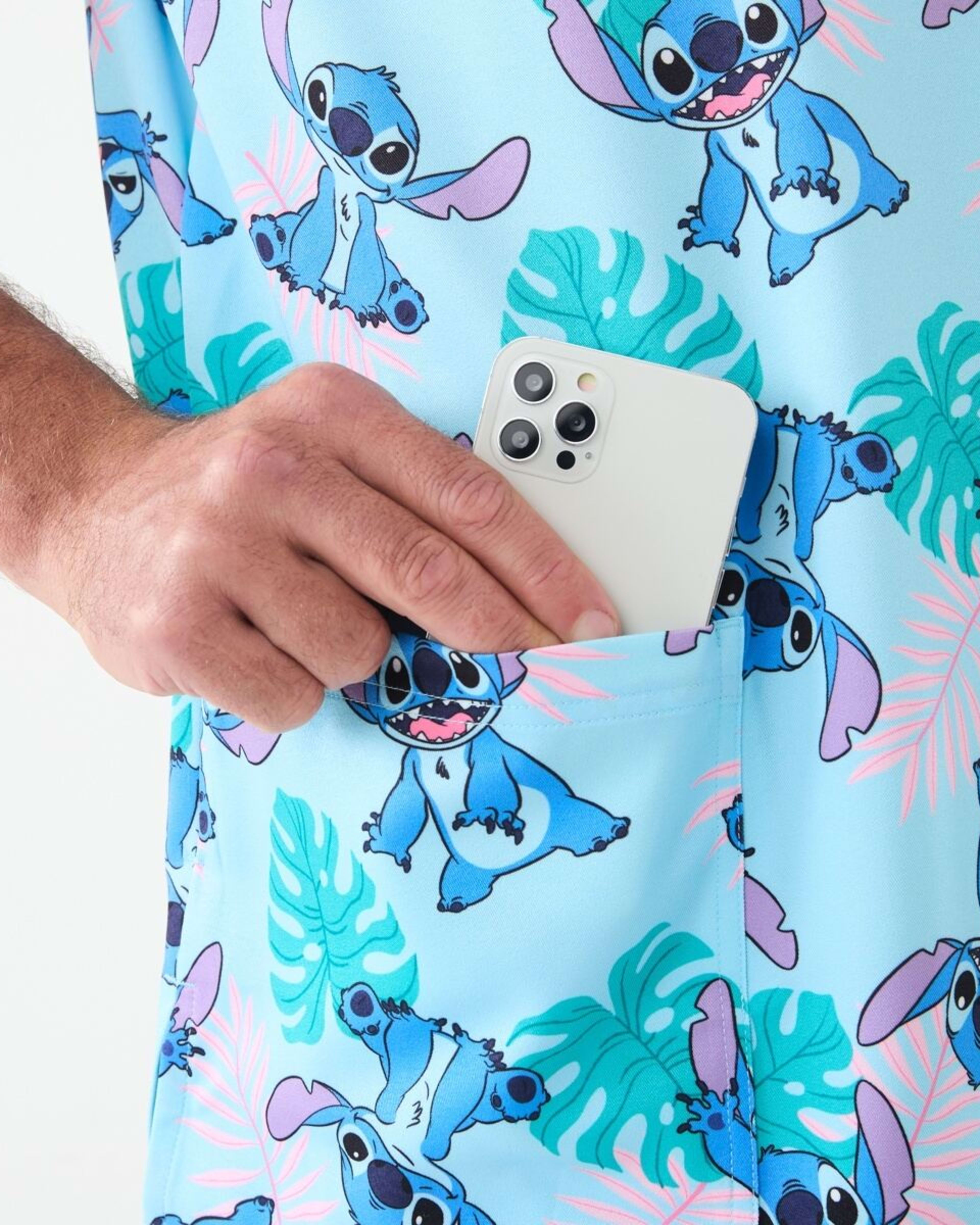 6 Work Short Sleeve Disney Lilo & Stitch License Scrub Top Stitch, 6 of 6