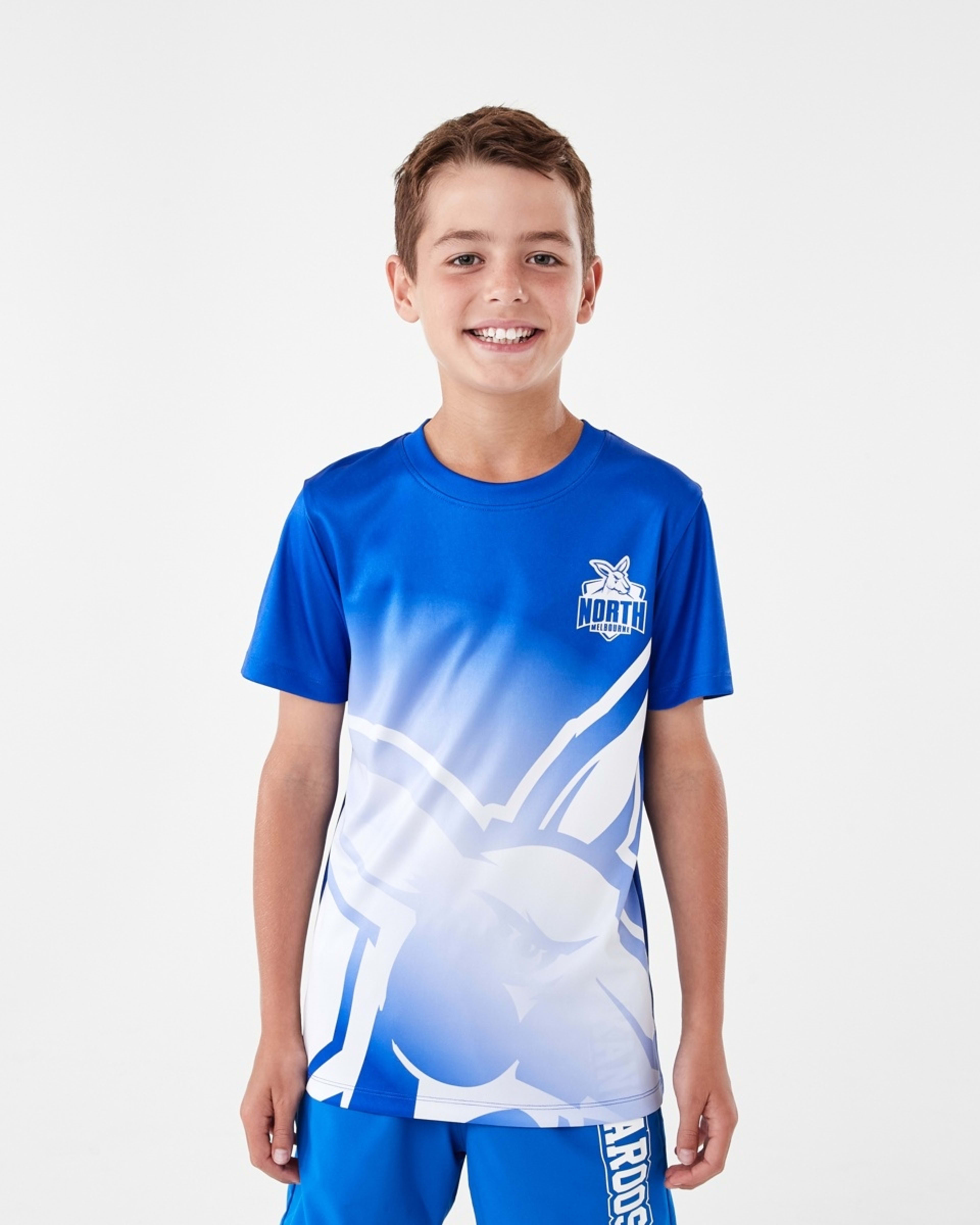 3 Official AFL Kids Training T-shirt Kangaroos, 3 of 10